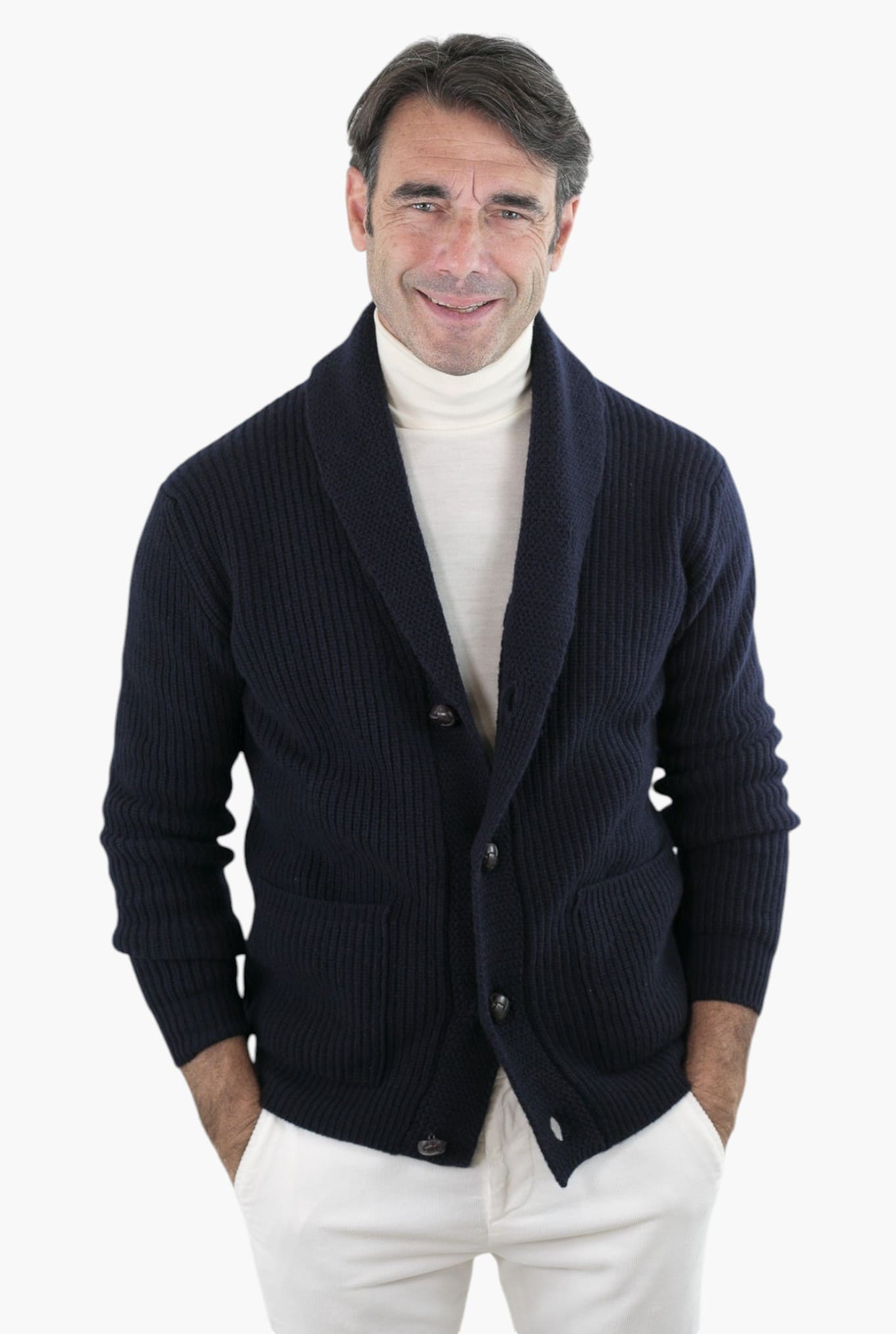 RAKKI' Cardigan Renegade Steve McQueen '68 col. Blu Notte