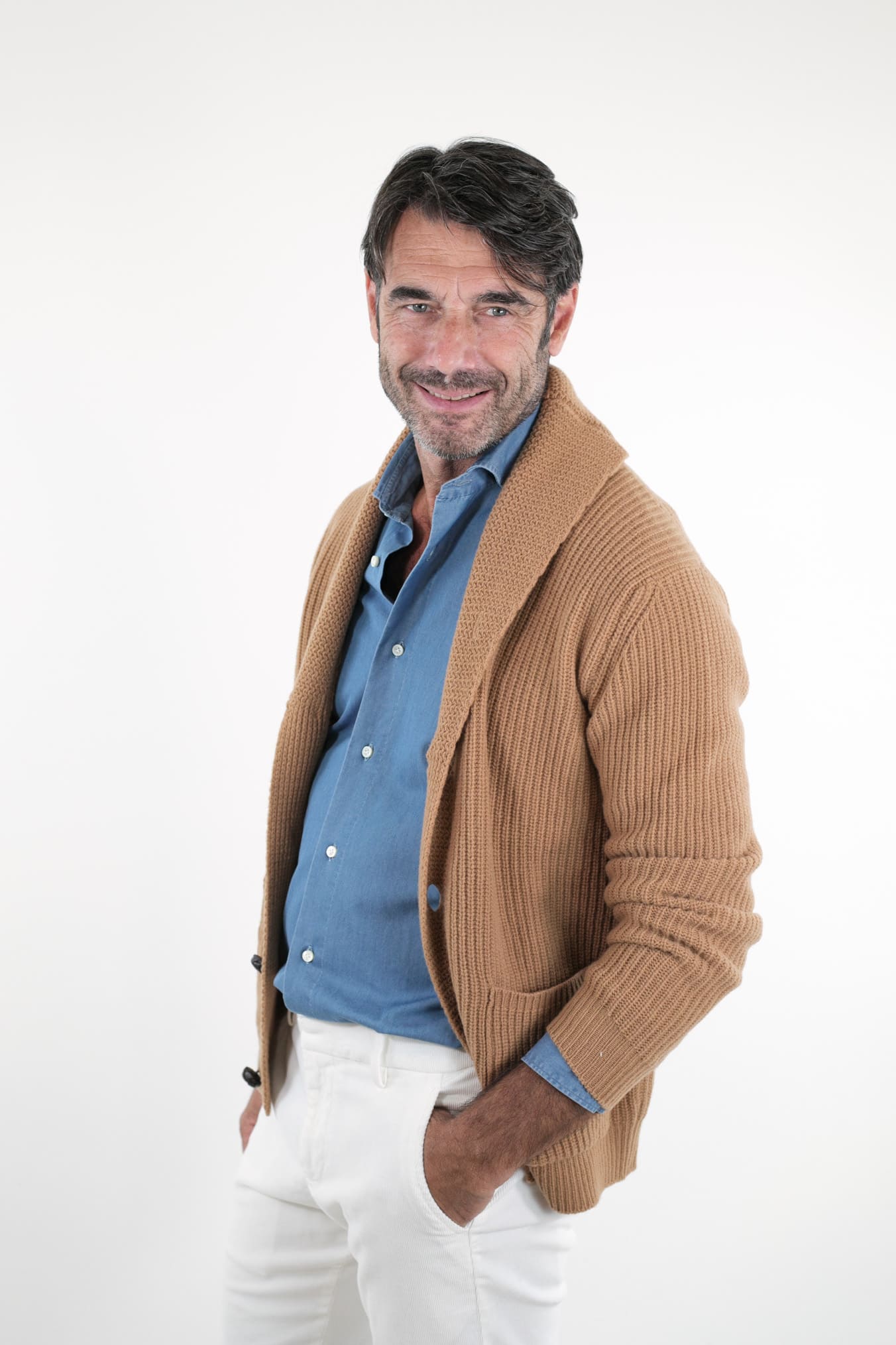 CARDIGAN mod.Renegade Steve McQueen '68 col. Cammello - Guarino Store