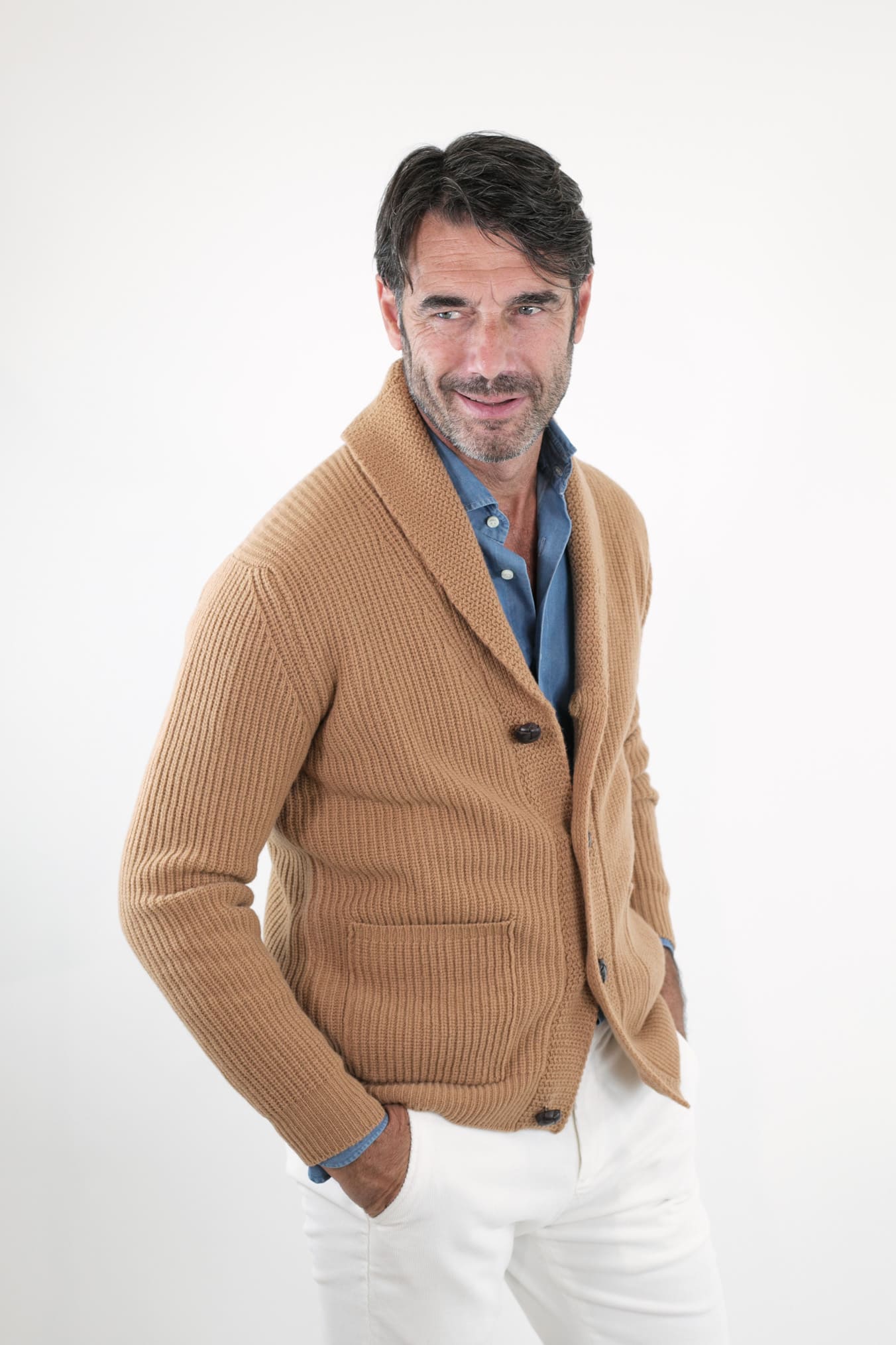 CARDIGAN mod.Renegade Steve McQueen '68 col. Cammello - Guarino Store
