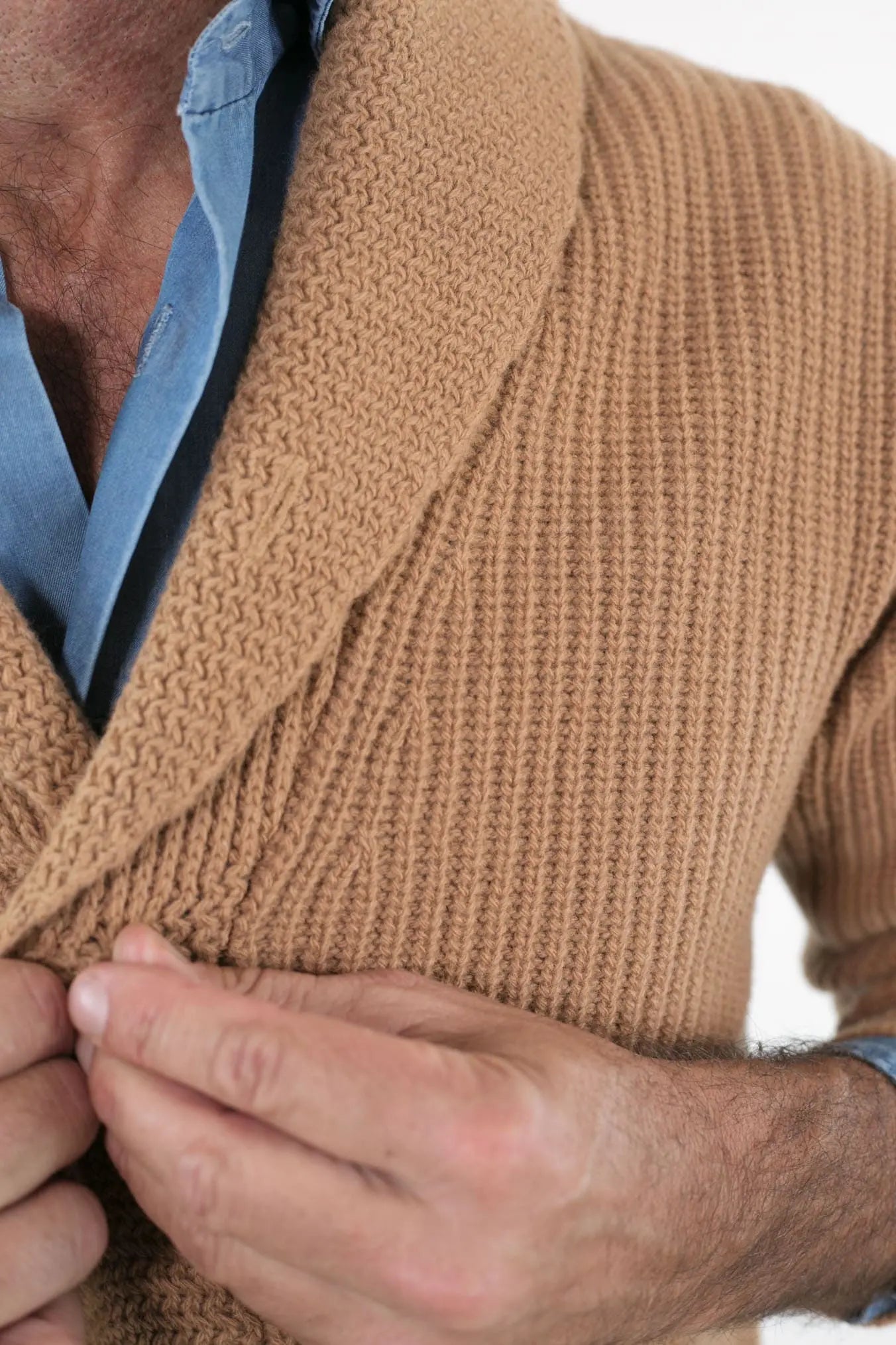 CARDIGAN mod.Renegade Steve McQueen '68 col. Cammello - Guarino Store