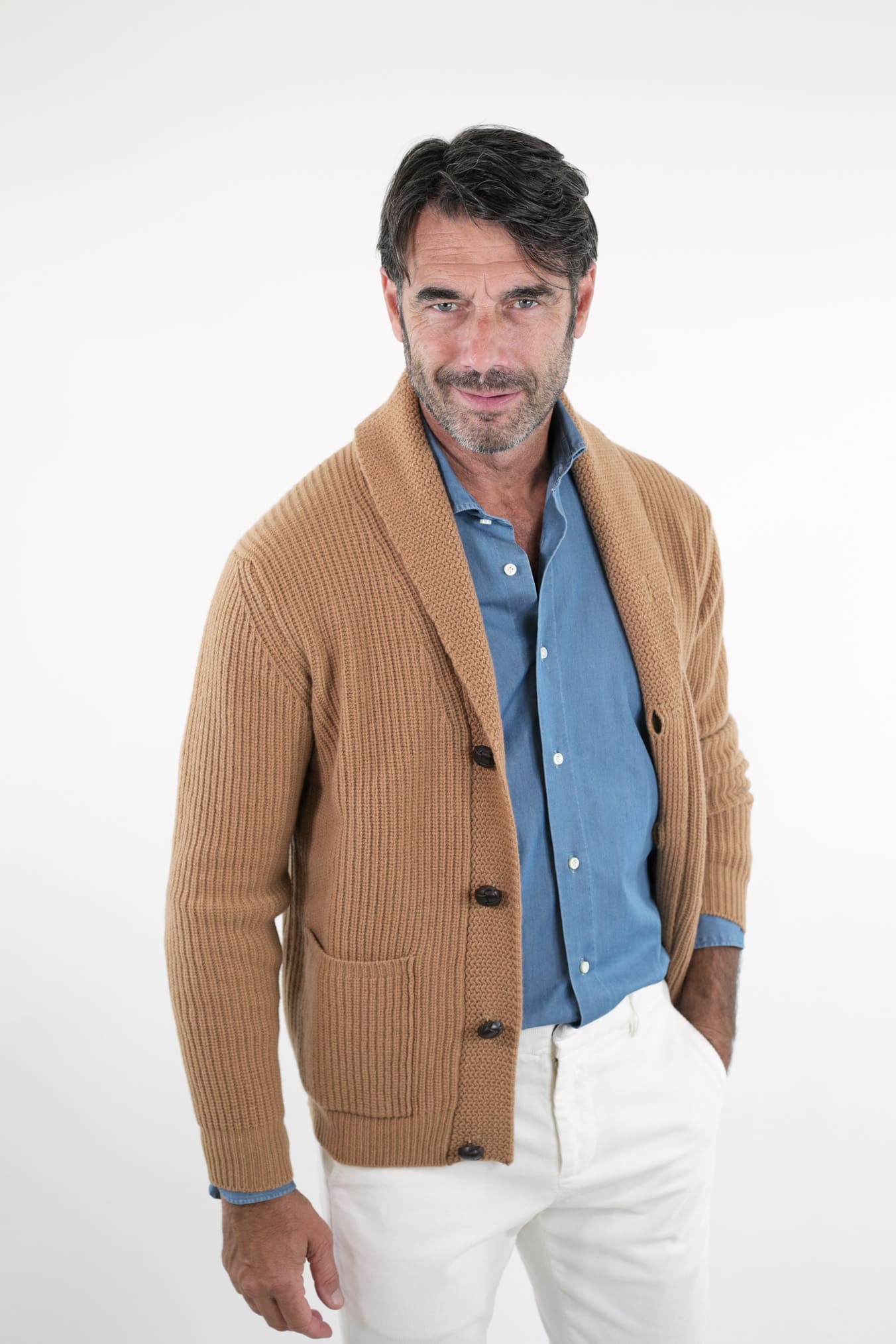CARDIGAN mod.Renegade Steve McQueen '68 col. Cammello - Guarino Store