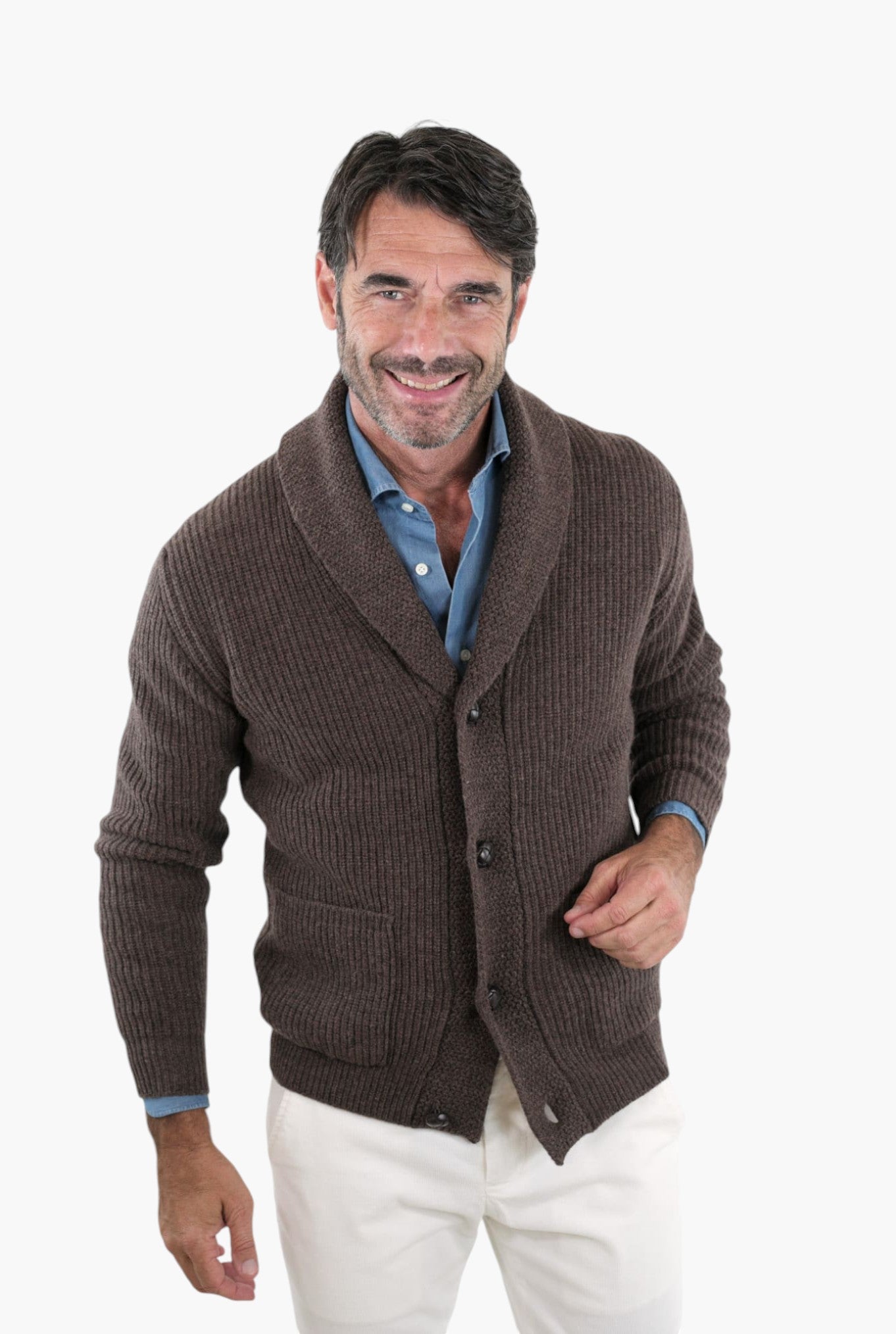 CARDIGAN mod.Renegade Steve McQueen '68 col. Cioccolato - Guarino Store