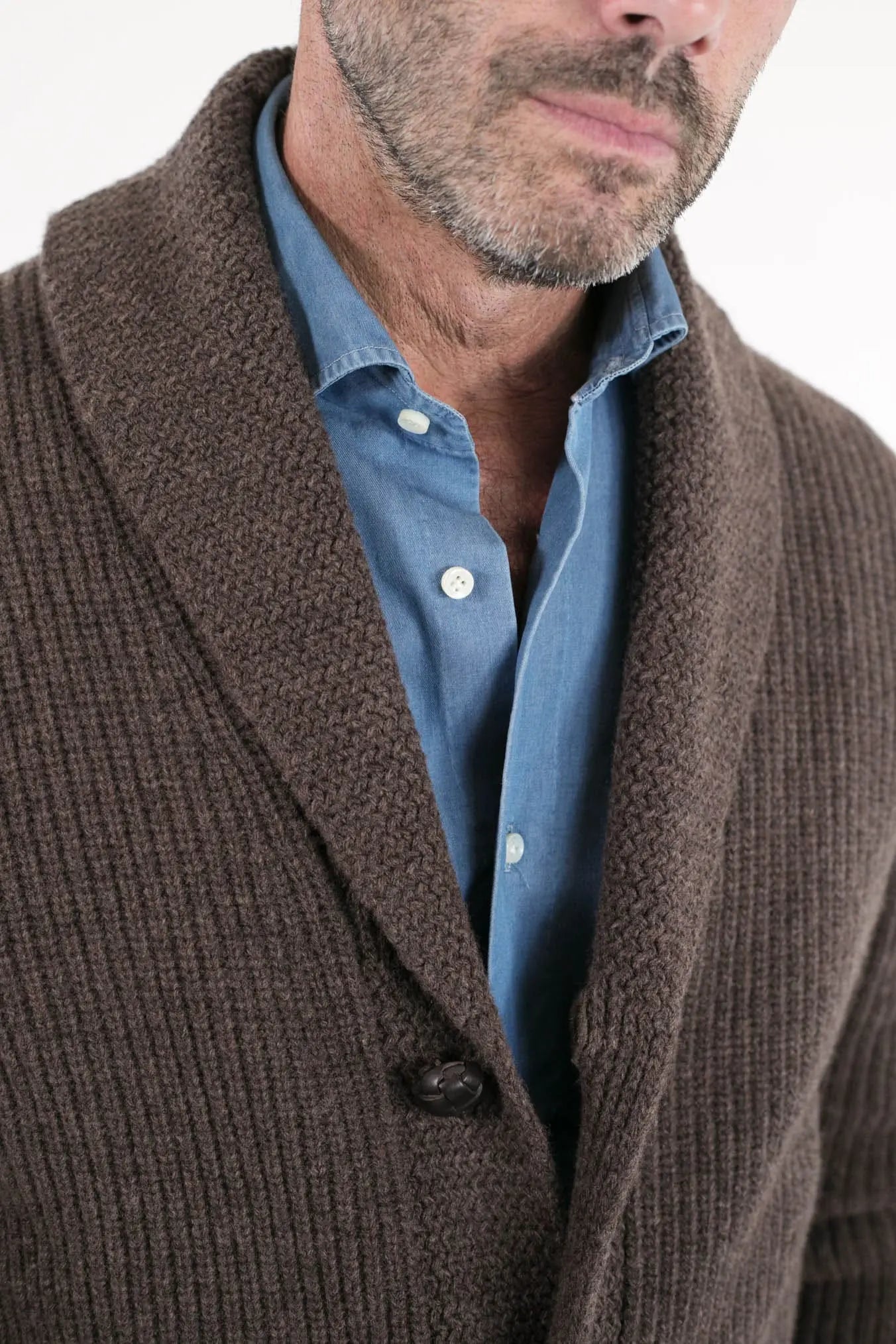 CARDIGAN mod.Renegade Steve McQueen '68 col. Cioccolato - Guarino Store