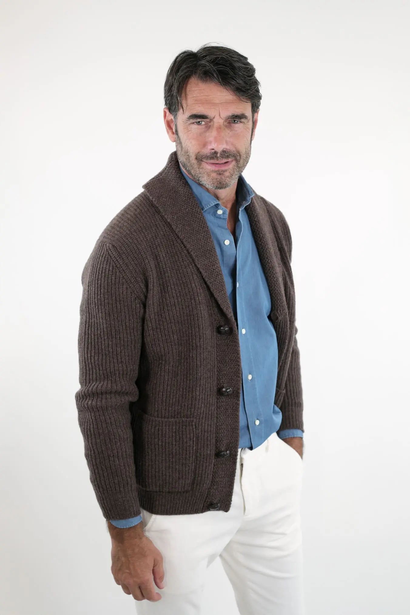 CARDIGAN mod.Renegade Steve McQueen '68 col. Cioccolato - Guarino Store