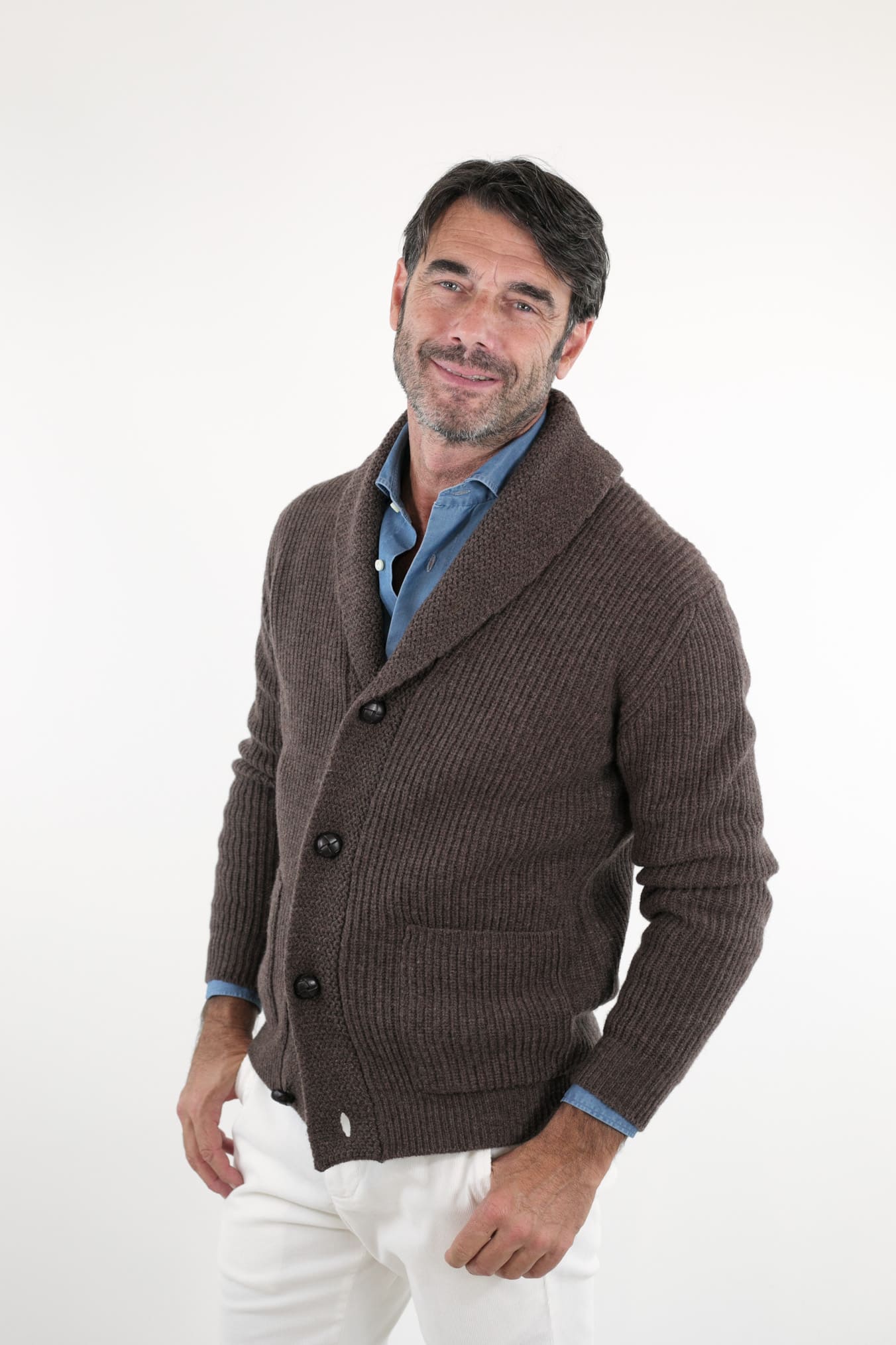CARDIGAN mod.Renegade Steve McQueen '68 col. Cioccolato - Guarino Store