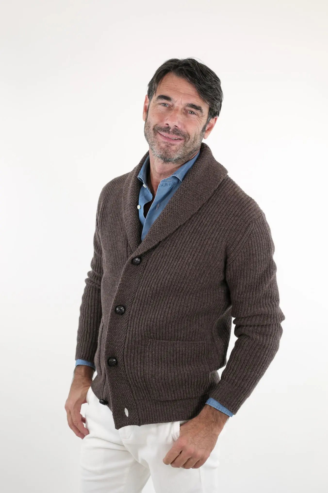 CARDIGAN mod.Renegade Steve McQueen '68 col. Cioccolato - Guarino Store