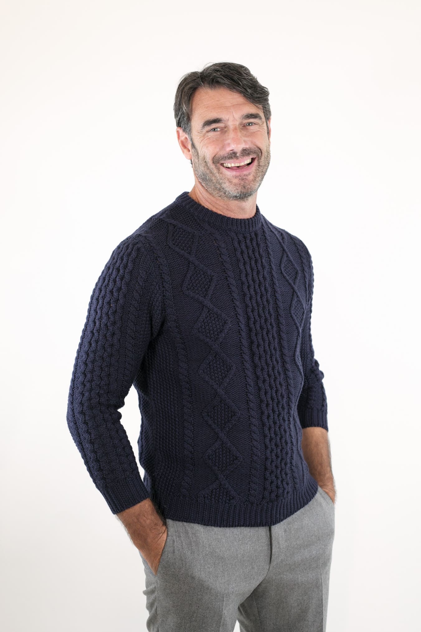 Girocollo "The King of Cool" Blu Notte - Guarino Store