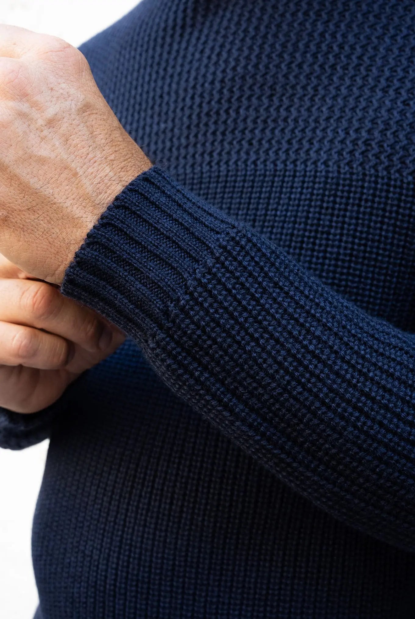 Pullover Collo a Cratere mod. Torn Blu Notte - Guarino Store