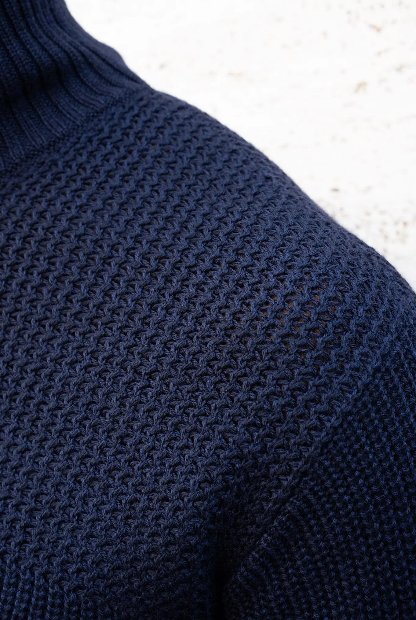 Pullover Collo a Cratere mod. Torn Blu Notte - Guarino Store