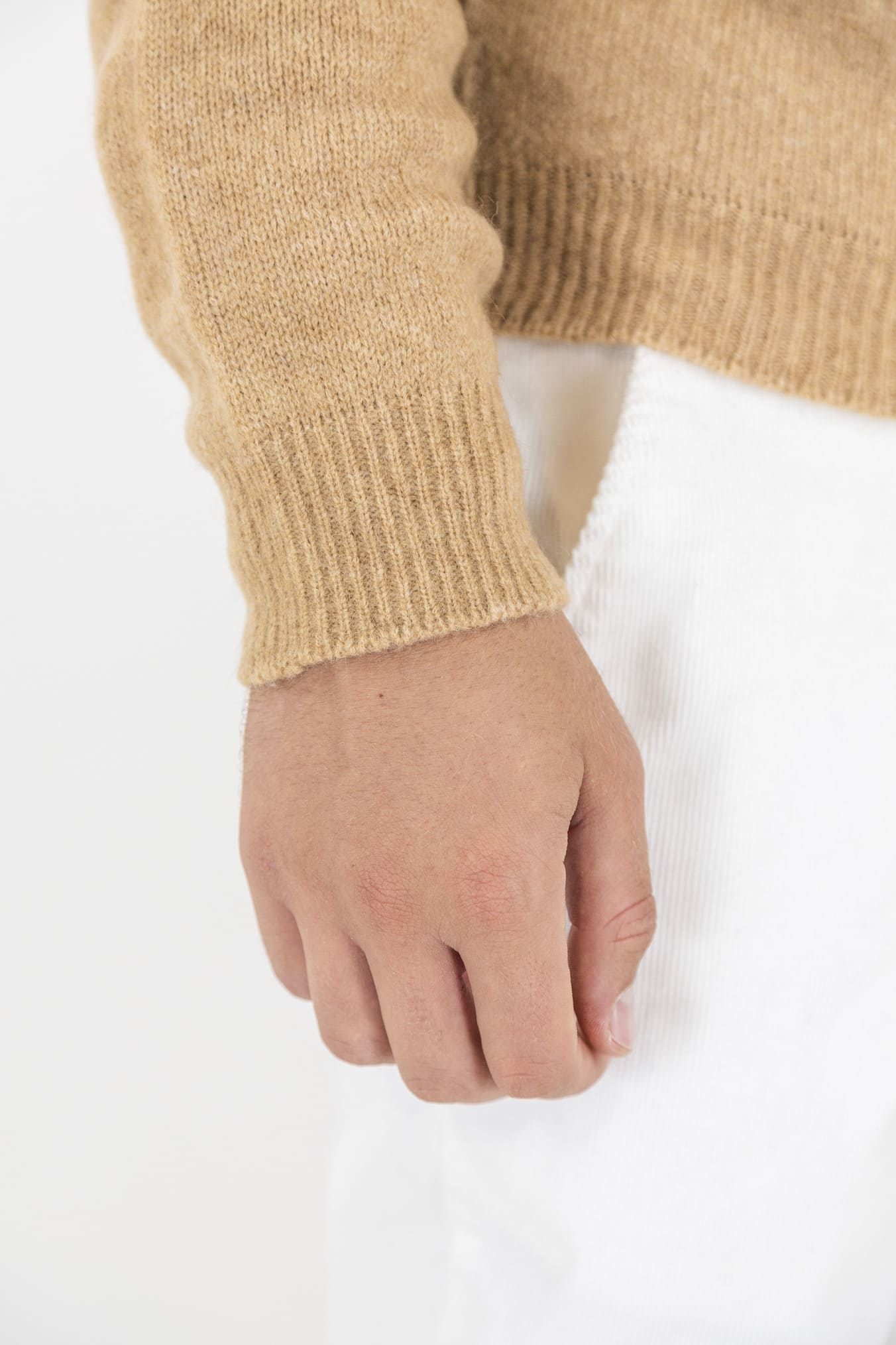 Girocollo Merino Baby Camel col.Cammello - Guarino Store