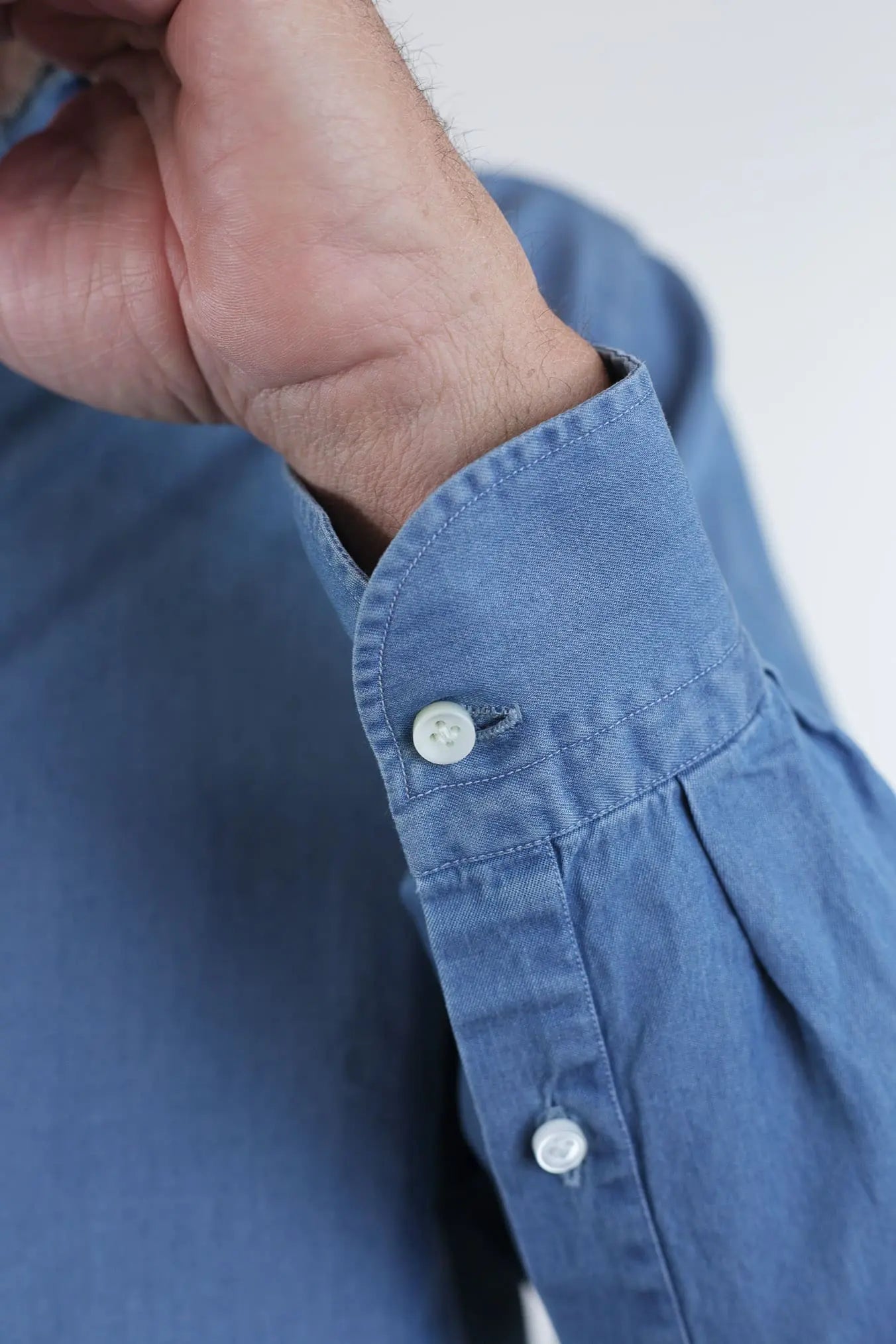 Camicia Denim Chiaro 10 Passaggi a Mano - Guarino Store