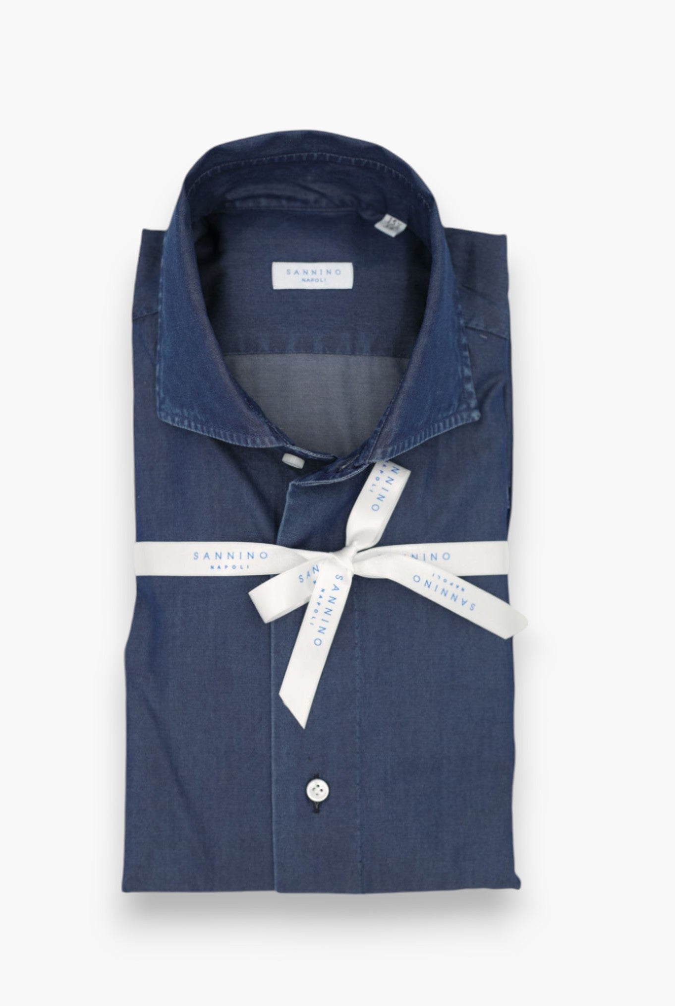 Camicia Denim Scuro 10 Passaggi a Mano - Guarino Store