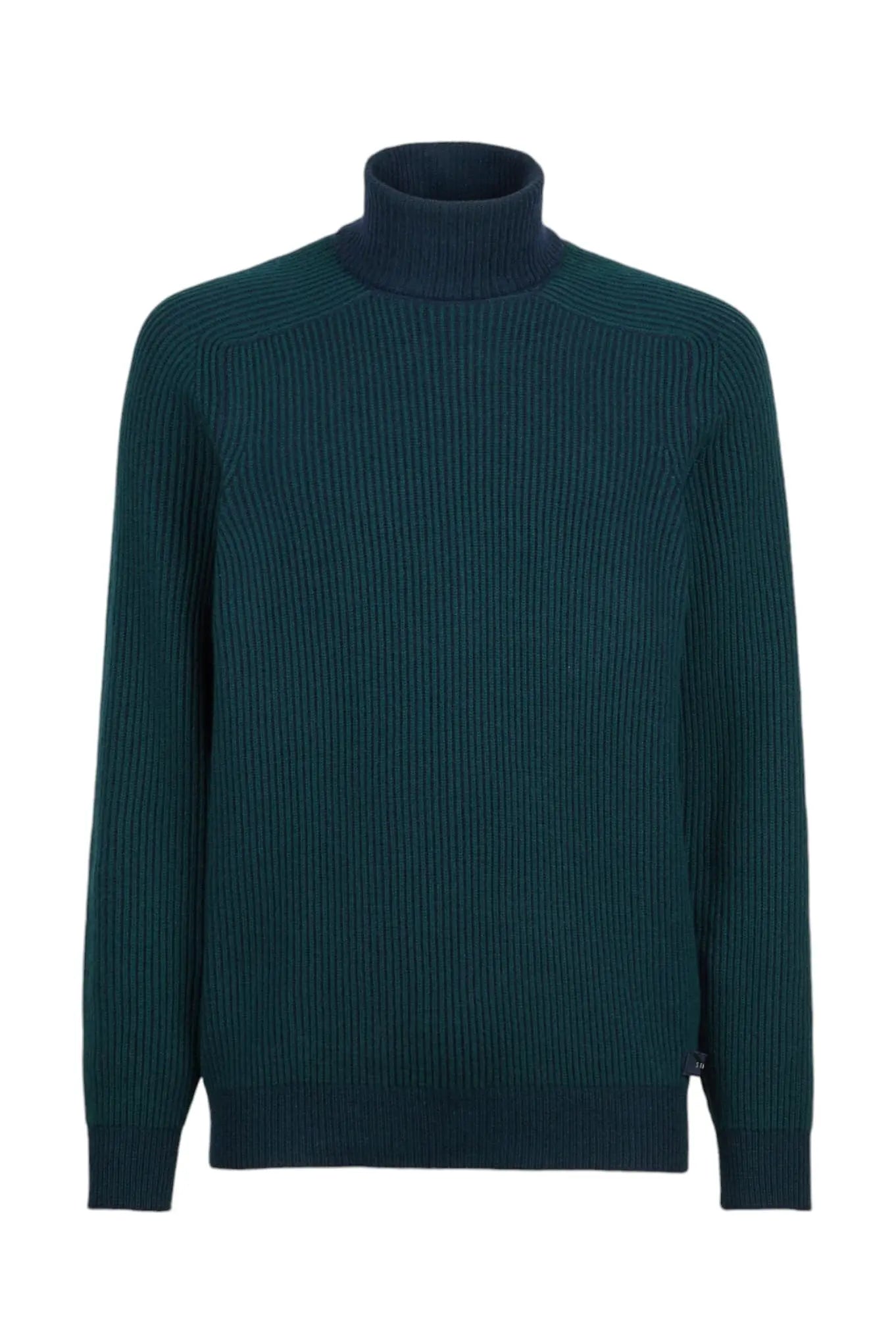 Dolcevita Reversibile Dinghy Roll Cashmere Blu Verde - Guarino Store