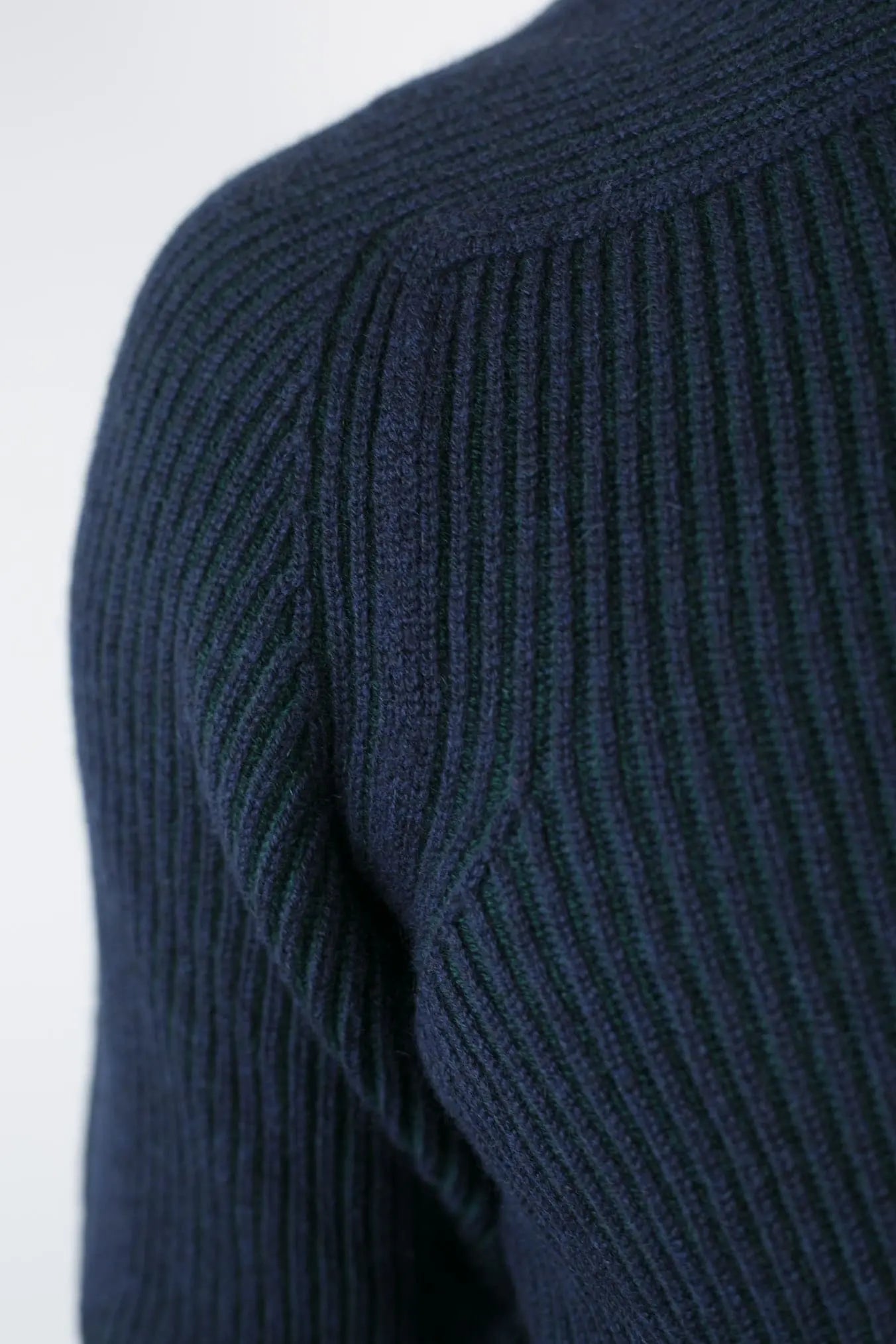Dolcevita Reversibile Dinghy Roll Cashmere Blu Verde - Guarino Store