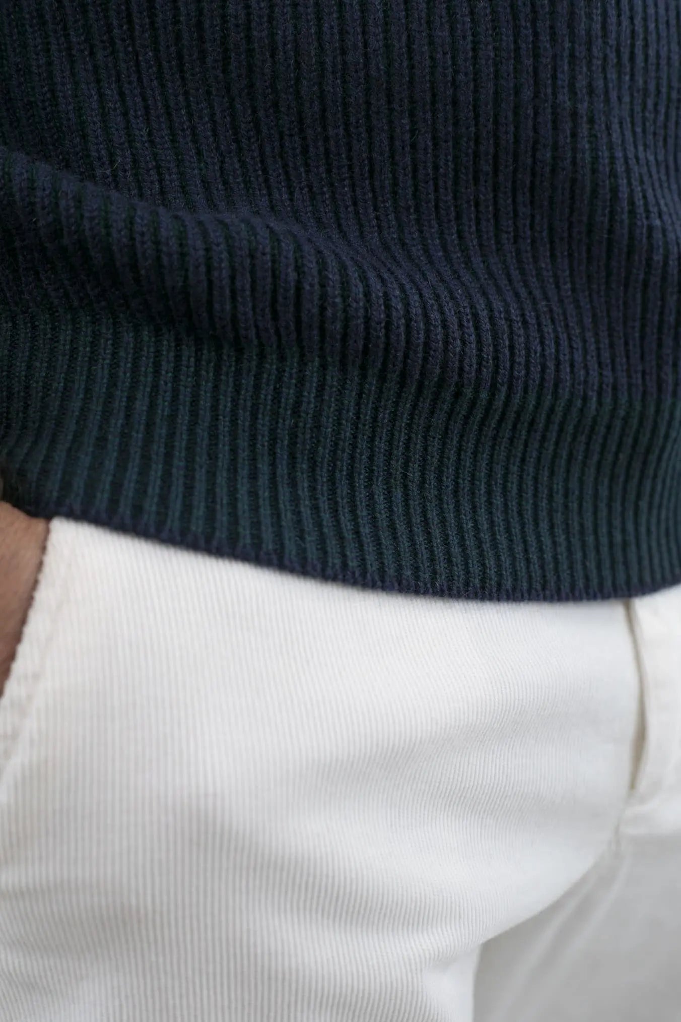 Dolcevita Reversibile Dinghy Roll Cashmere Blu Verde - Guarino Store