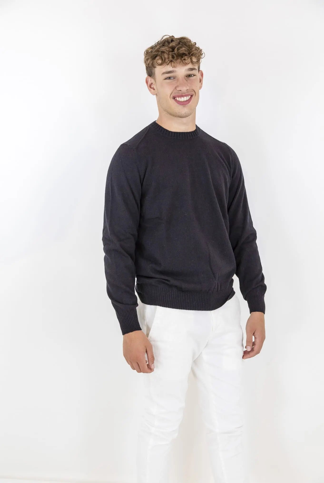 Girocollo Cashmere Nero - Guarino Store