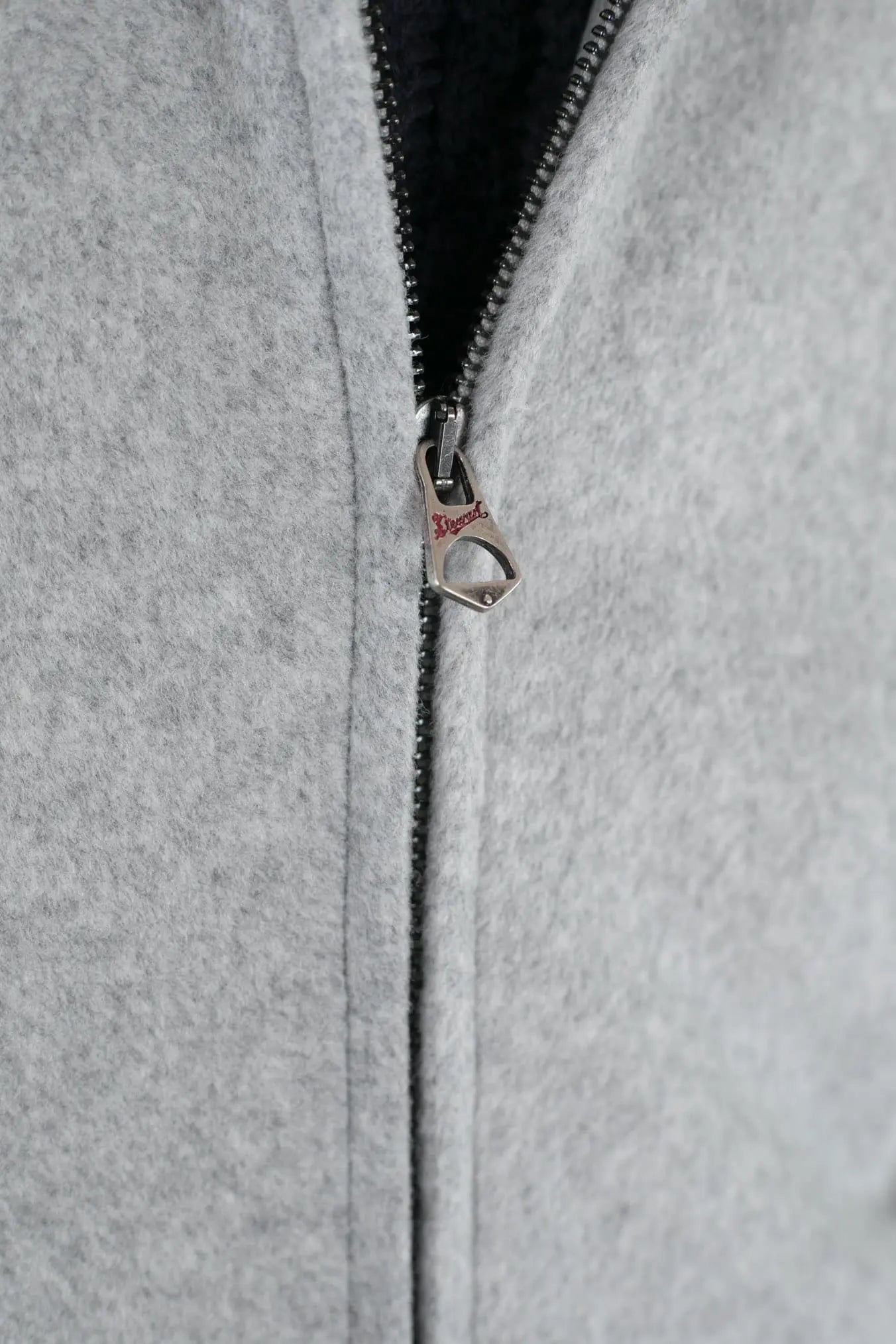 Giubbotto in Panno Grigio Chiaro con Zip - Guarino Store