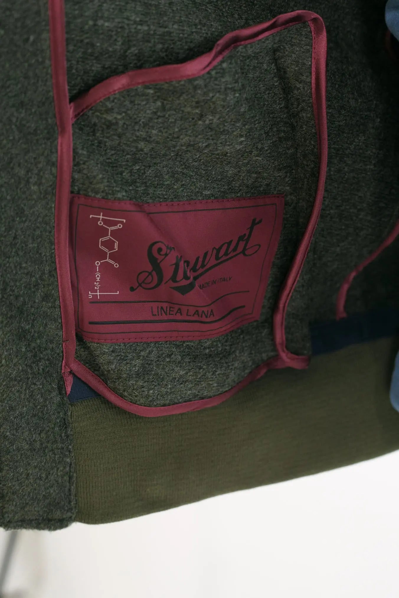 Giubbotto in Panno Verde Bottiglia con Zip - Guarino Store