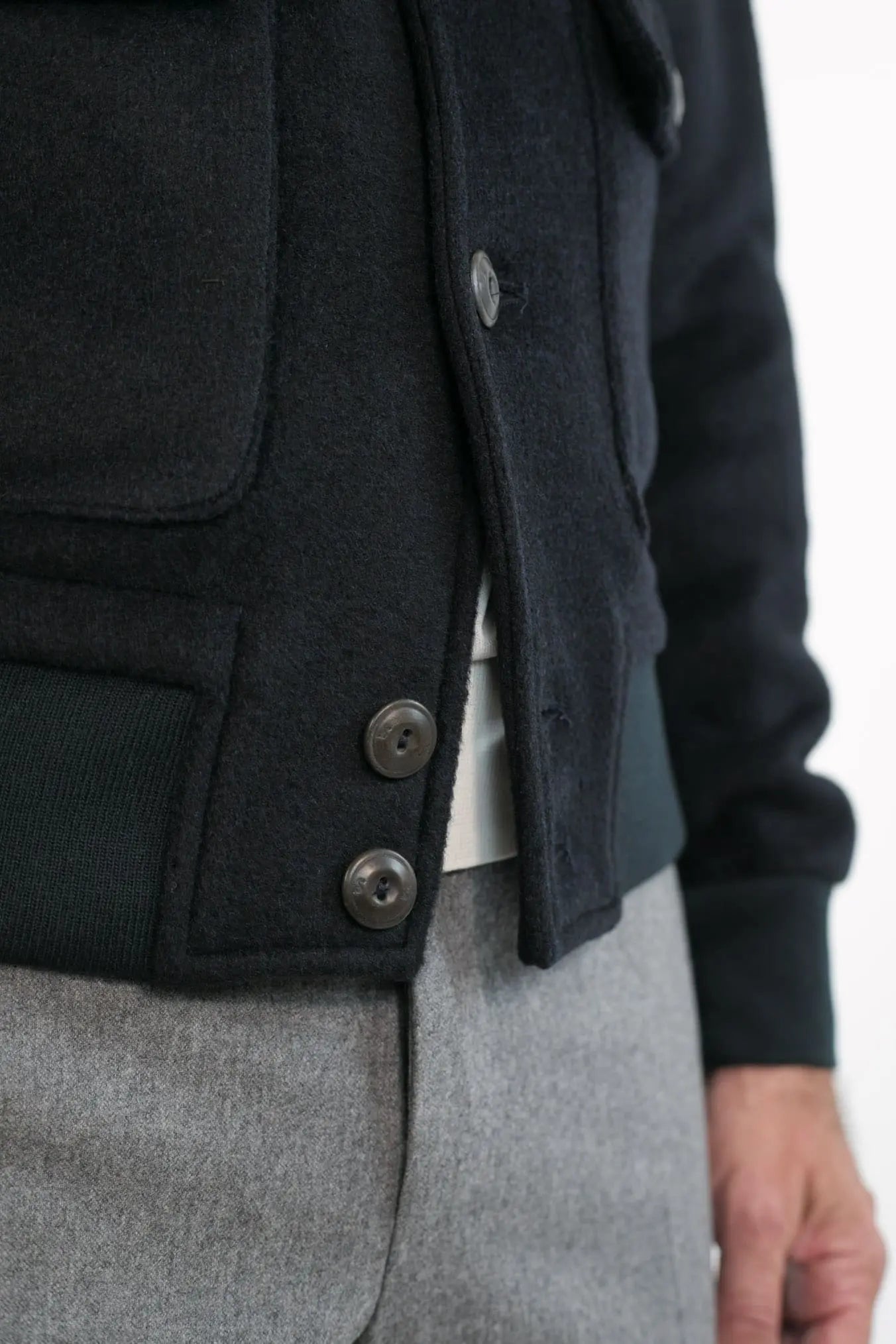 STEWART Giubbotto in Panno Blu