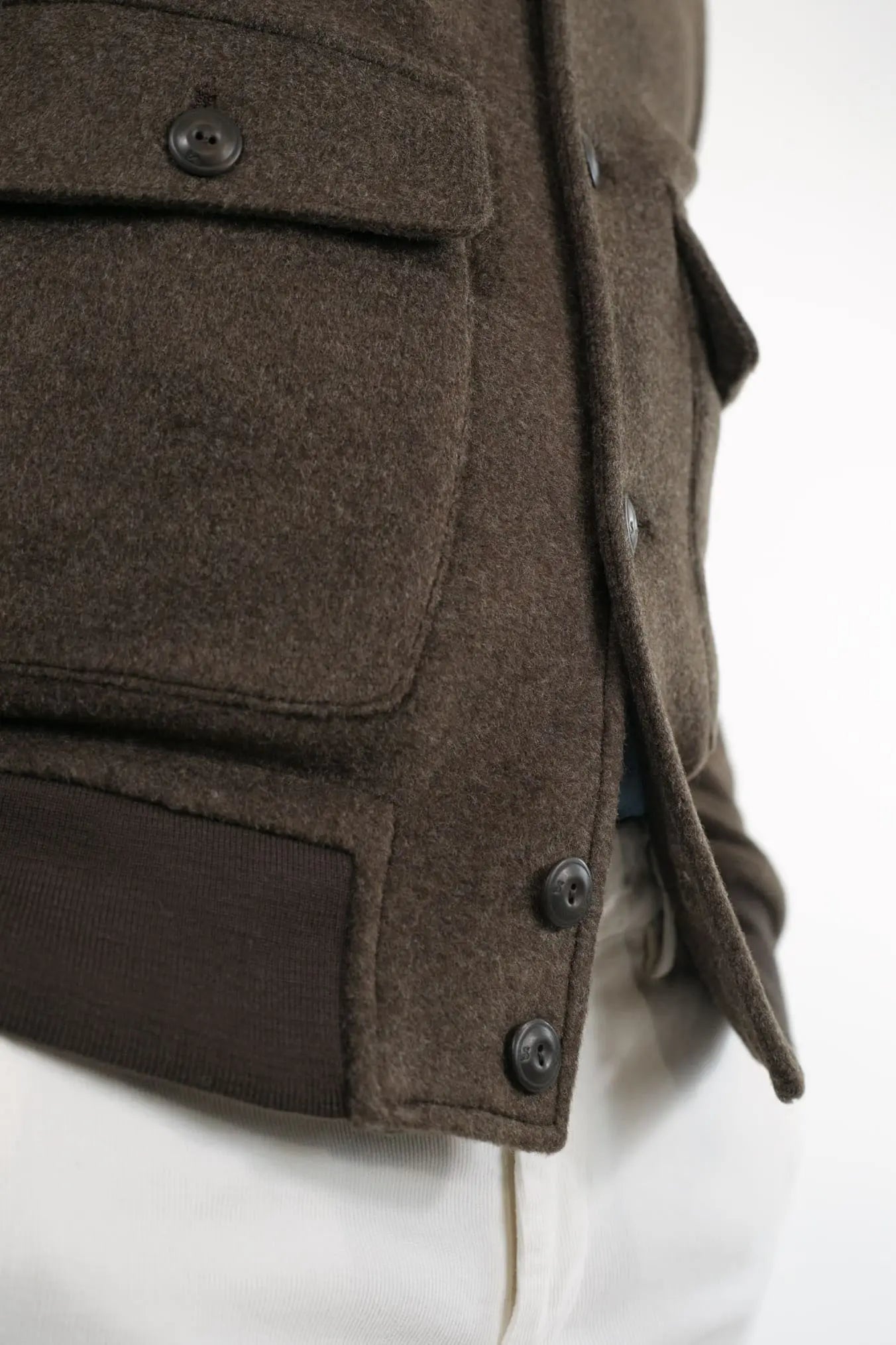 KIRED Giubbino Reversibile Blu e Testa di Moro