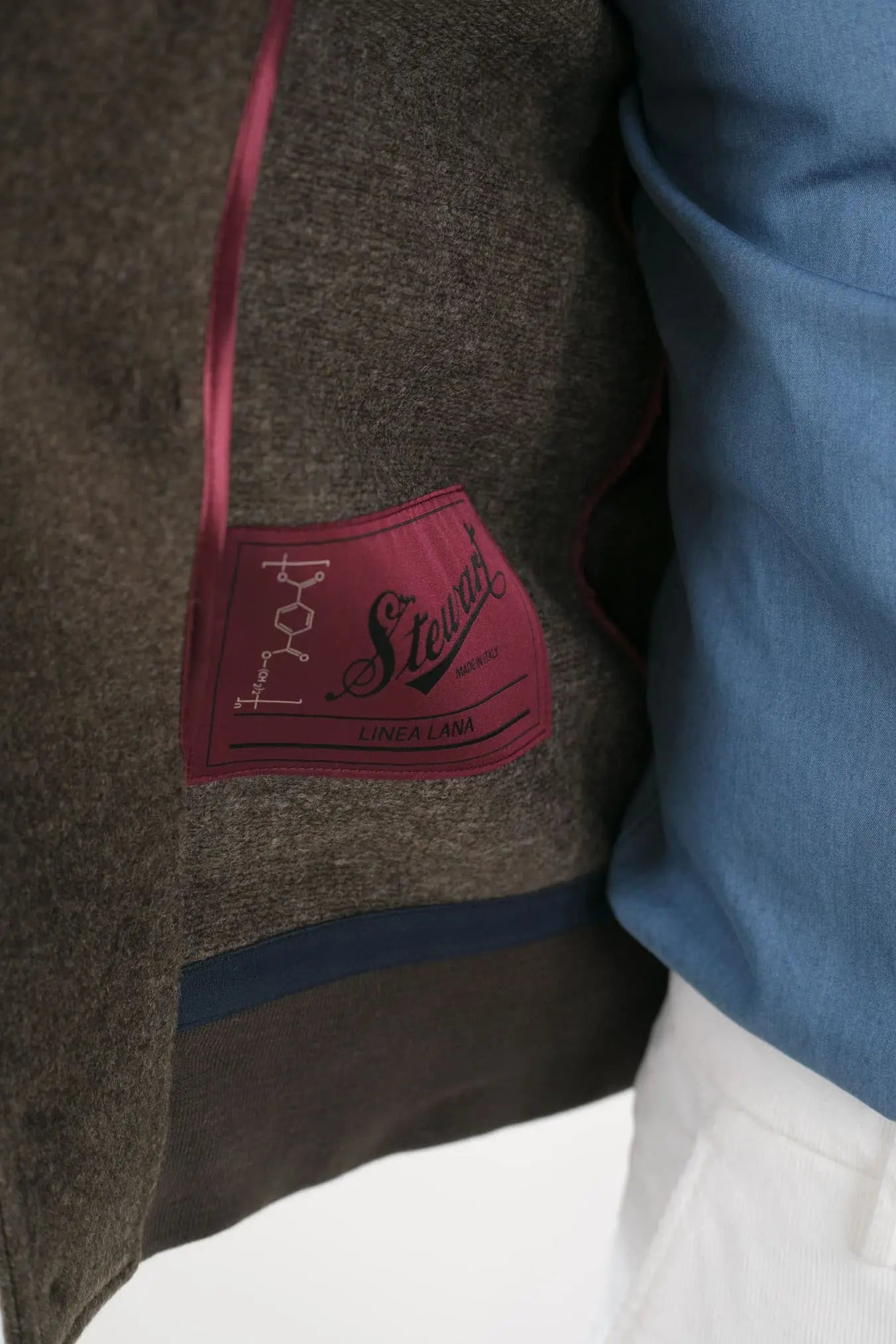 KIRED Giubbino Reversibile Blu e Testa di Moro