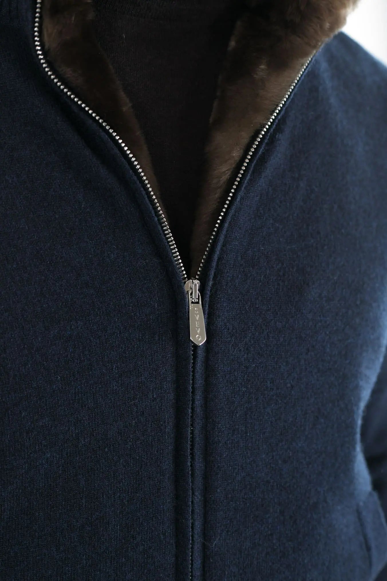 Giubbotto Cashmere Castorino Blu - Guarino Store