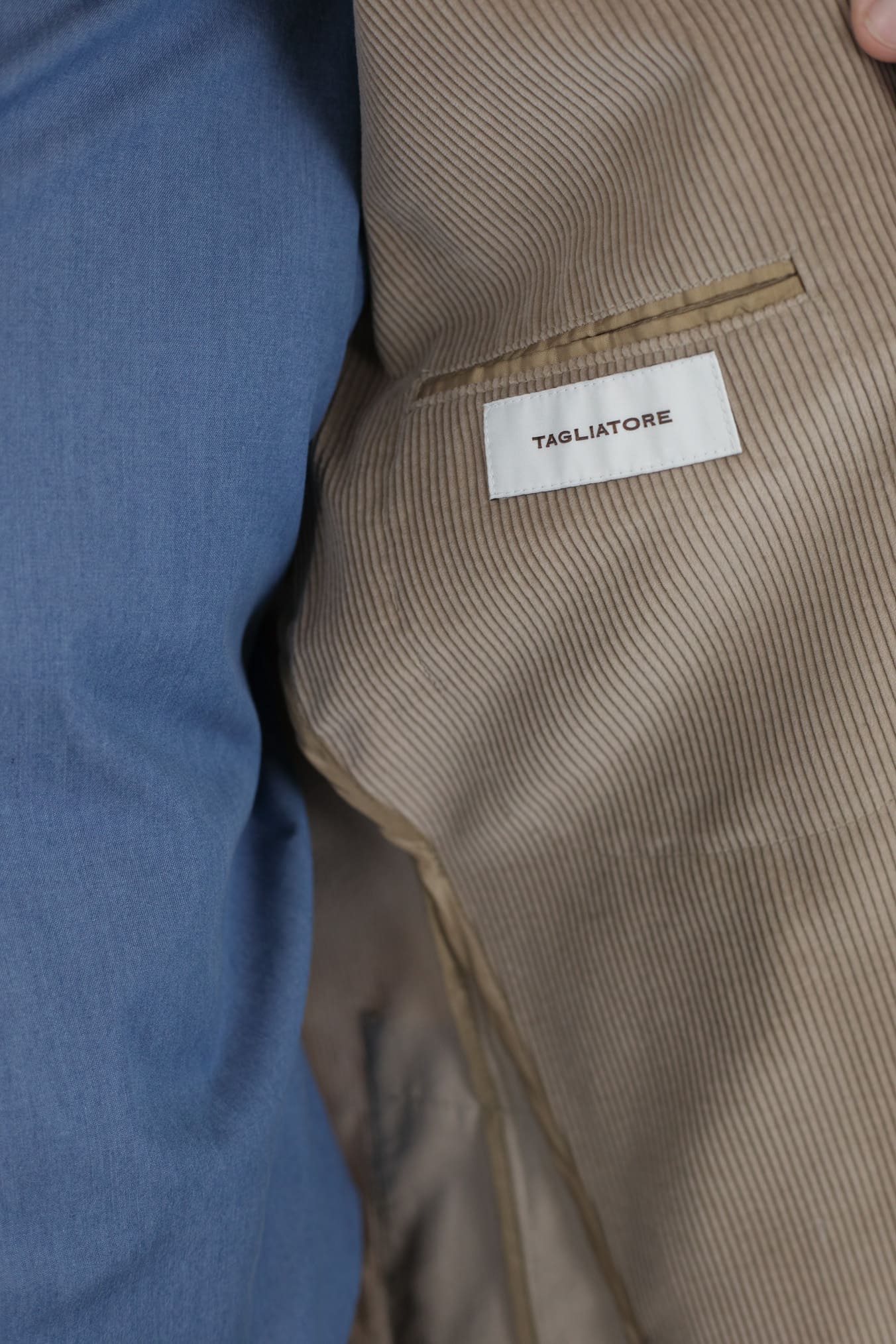 Giacca a Coste di Velluto Beige - Guarino Store