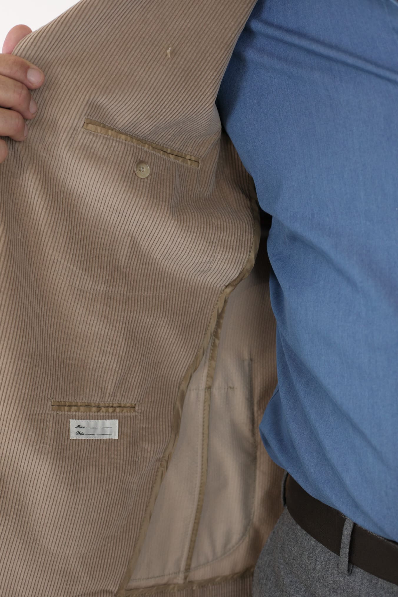 Giacca a Coste di Velluto Beige - Guarino Store