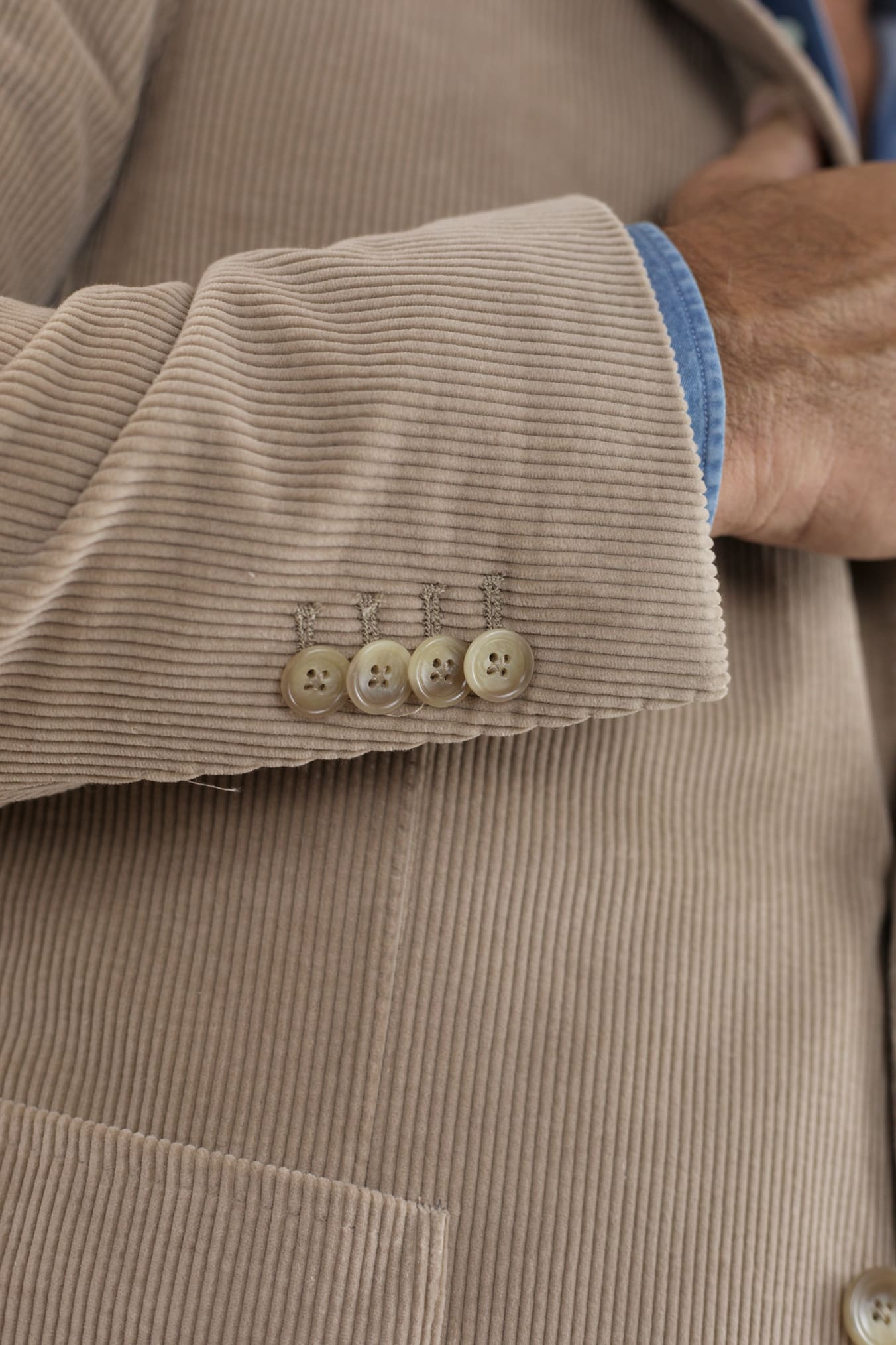 Giacca a Coste di Velluto Beige - Guarino Store