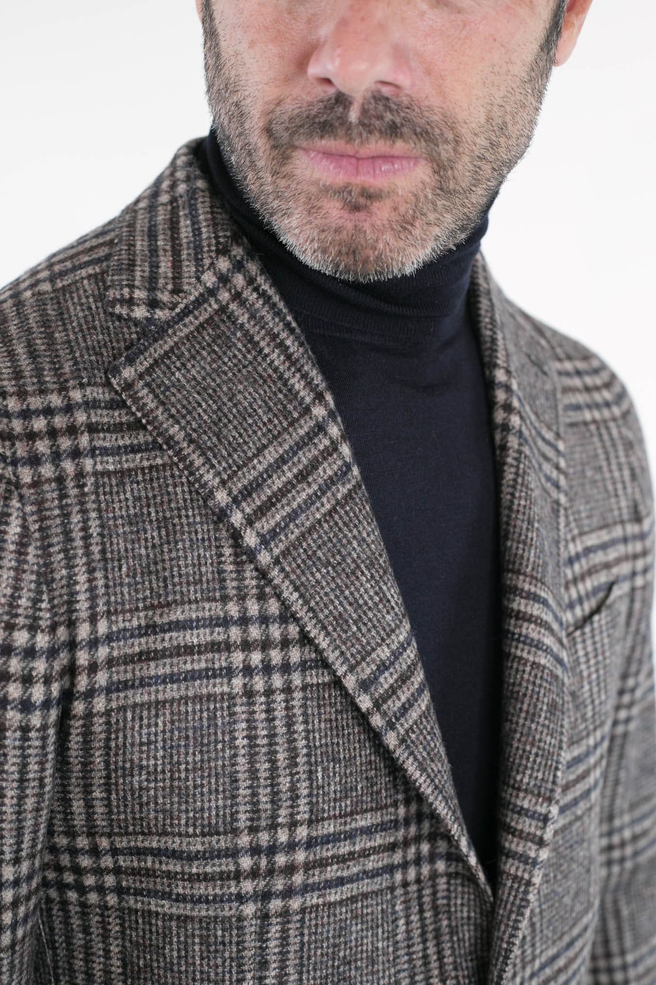 Giacca Principe di Galles Lana e Alpaca - Guarino Store