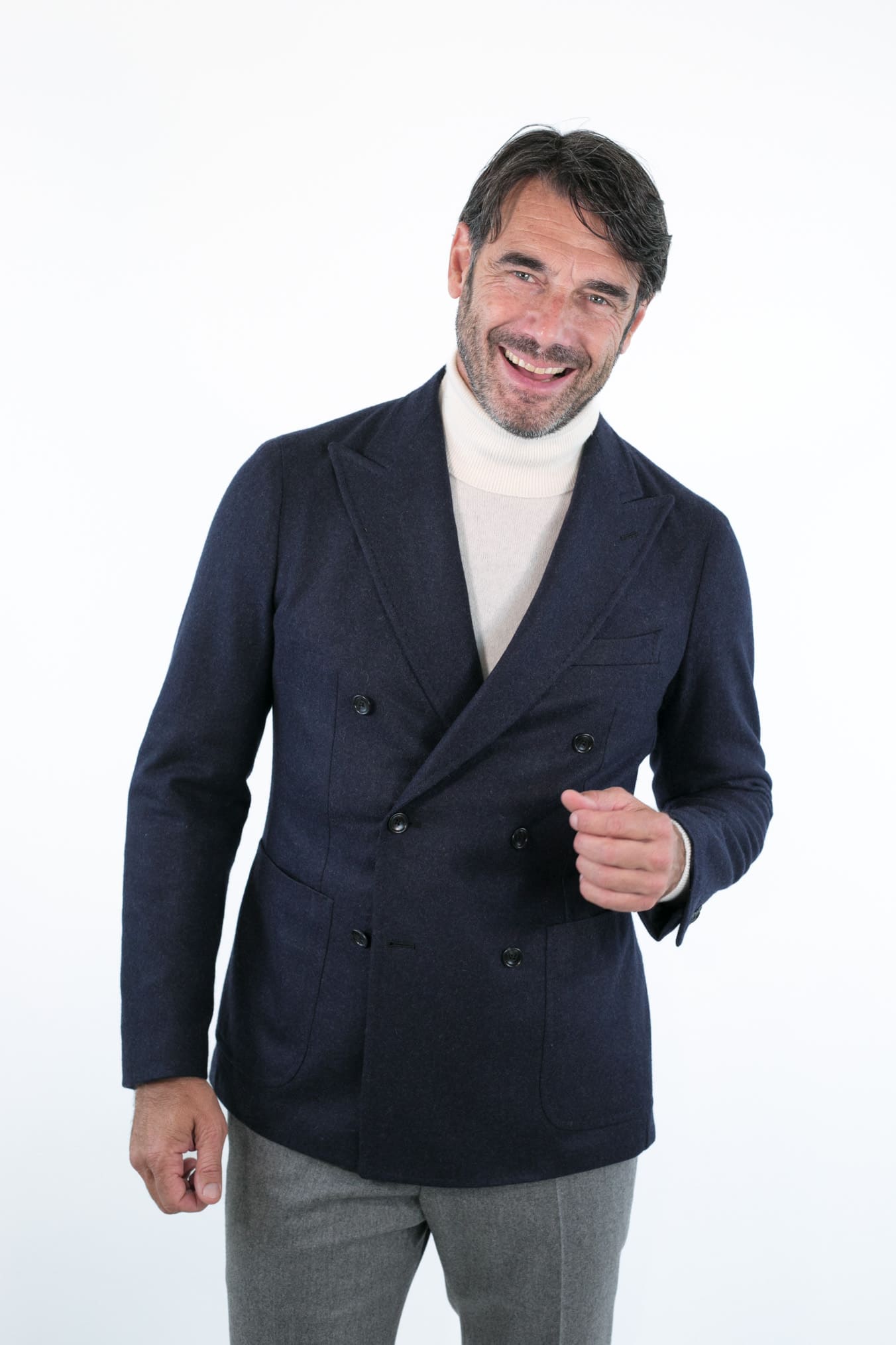 TAGLIATORE Giacca Doppiopetto Cashmere Blu