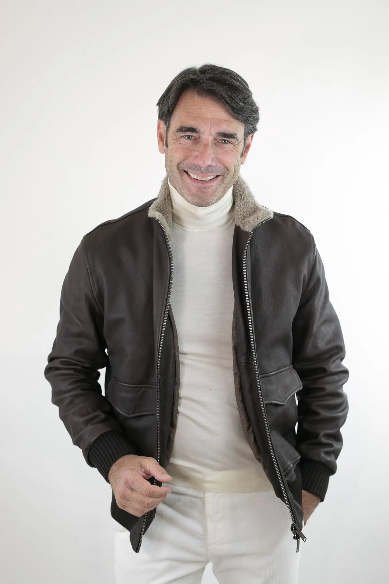 Giubbotto Pelle Testa di Moro - Guarino Store