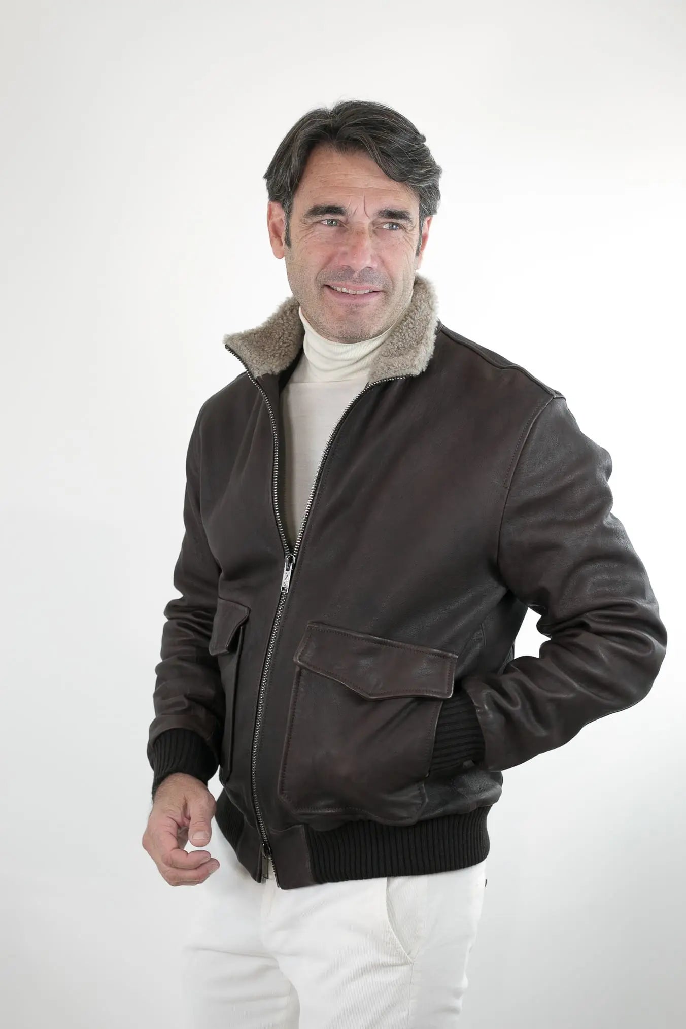 Giubbotto Pelle Testa di Moro - Guarino Store