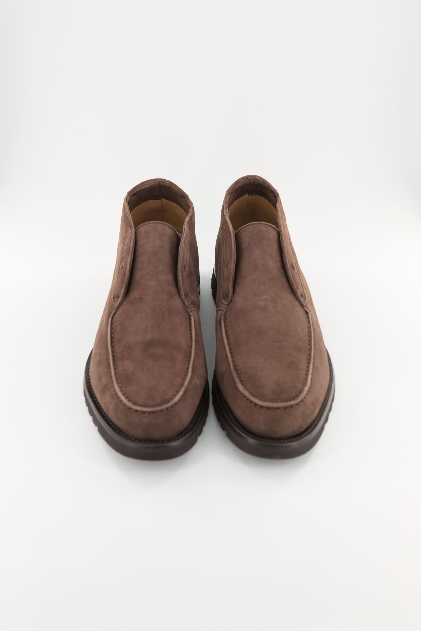 ANDREA VENTURA Polacchine "Explorer" Slip On Suede Marrone