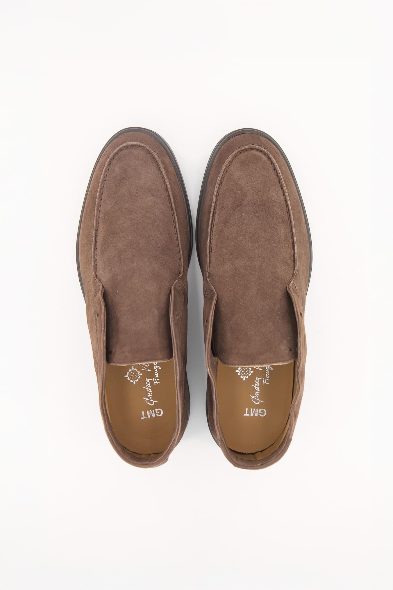 ANDREA VENTURA Polacchine "GMT Nuvolari" Slip On Suede Marrone