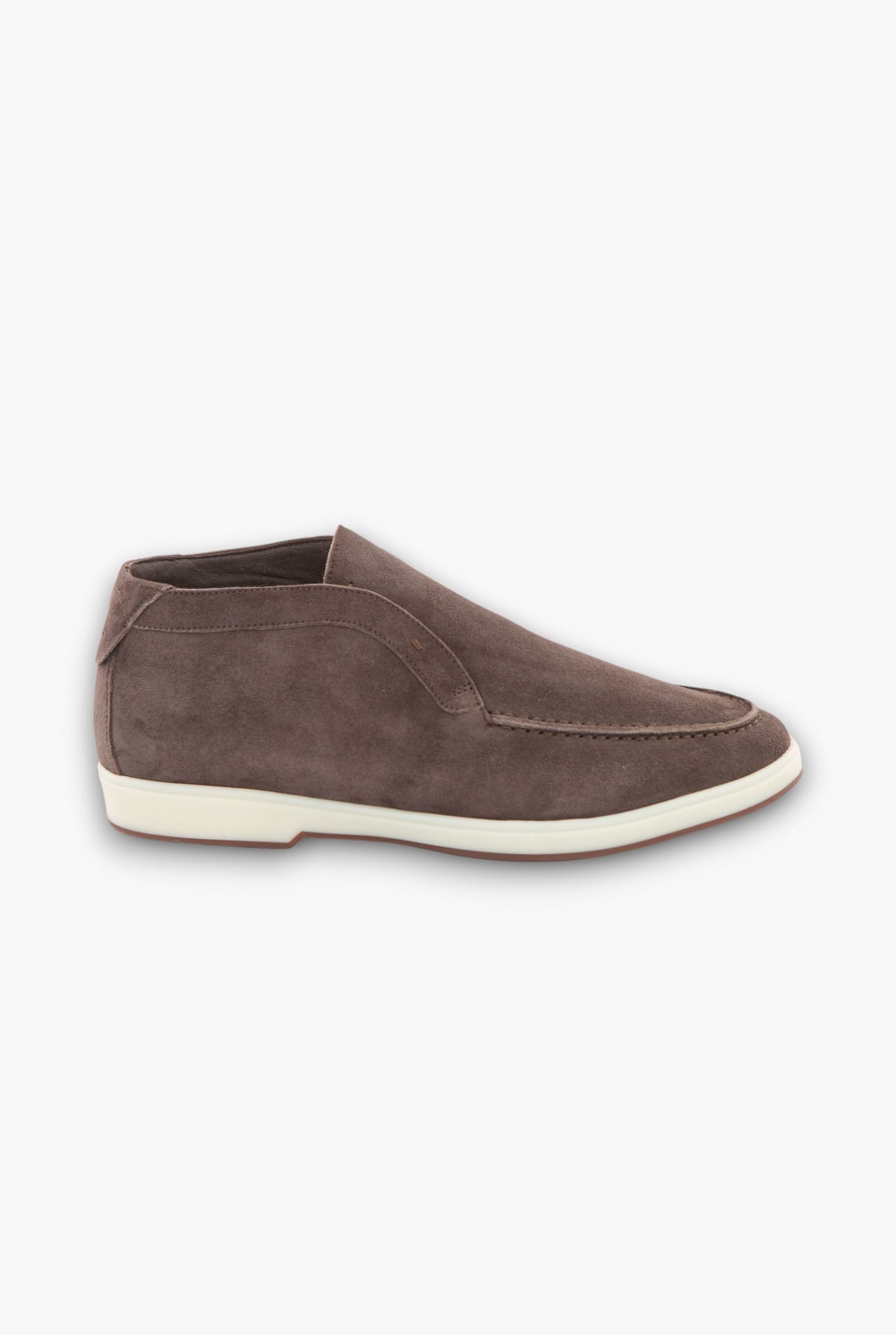 ANDREA VENTURA Polacchine "GMT Nuvolari" Slip On Suede Cioccolato