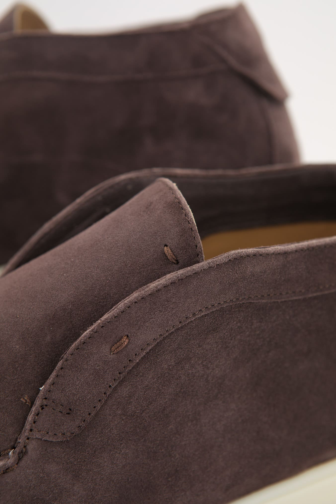 ANDREA VENTURA Polacchine "GMT Nuvolari" Slip On Suede Cioccolato