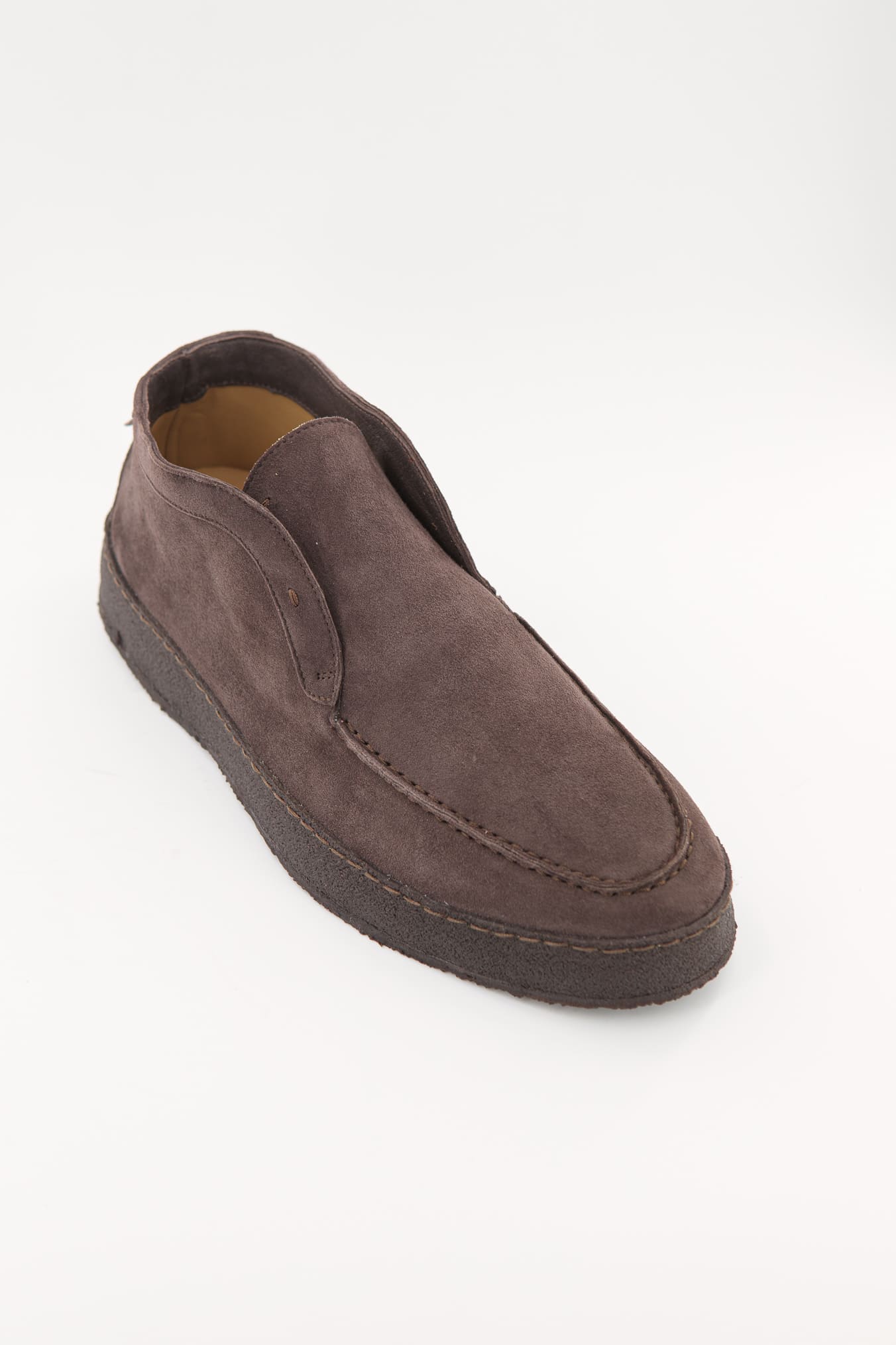 ANDREA VENTURA Polacchine "Psyche Nuvolari" Slip On Suede Marrone