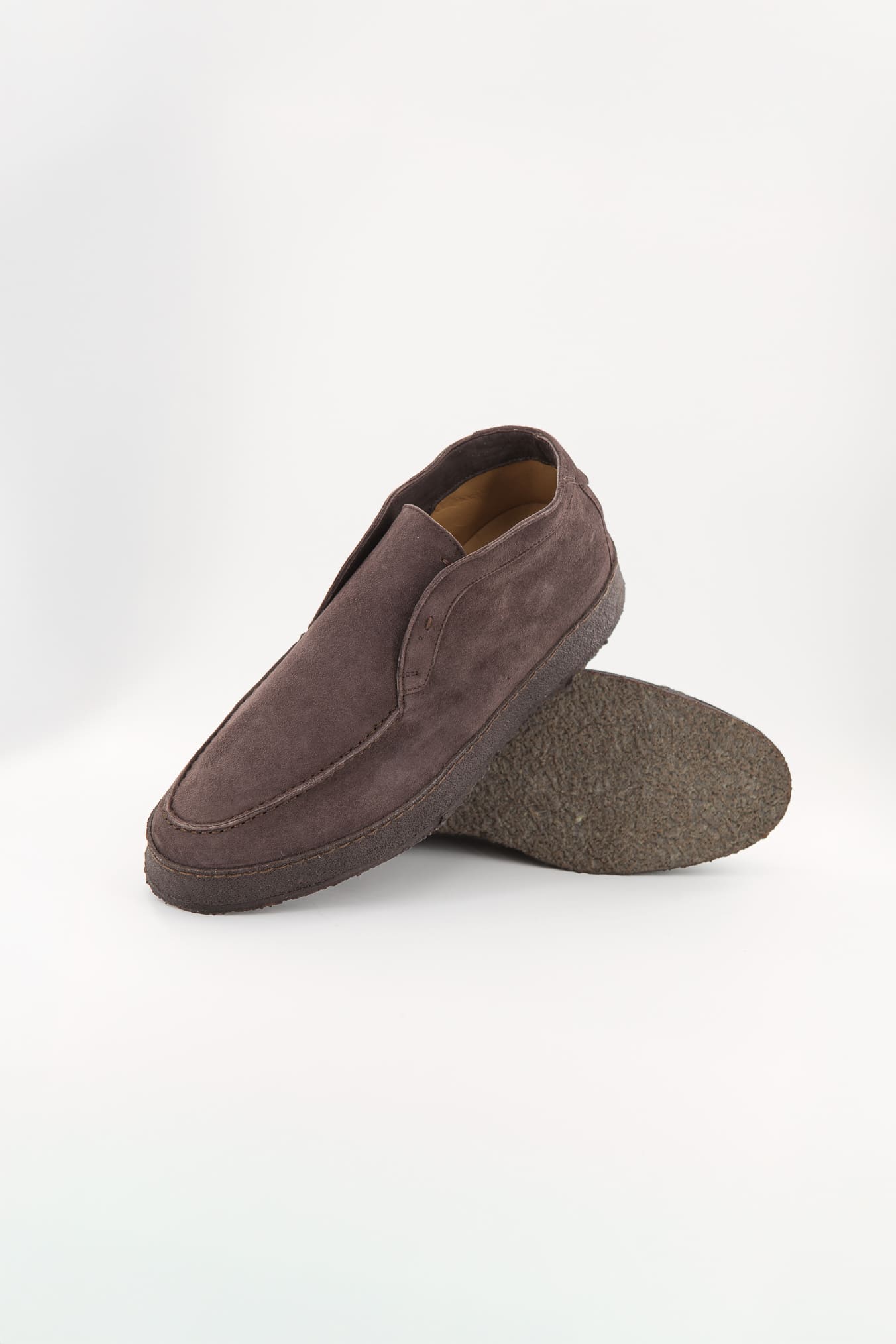 ANDREA VENTURA Polacchine "Psyche Nuvolari" Slip On Suede Marrone