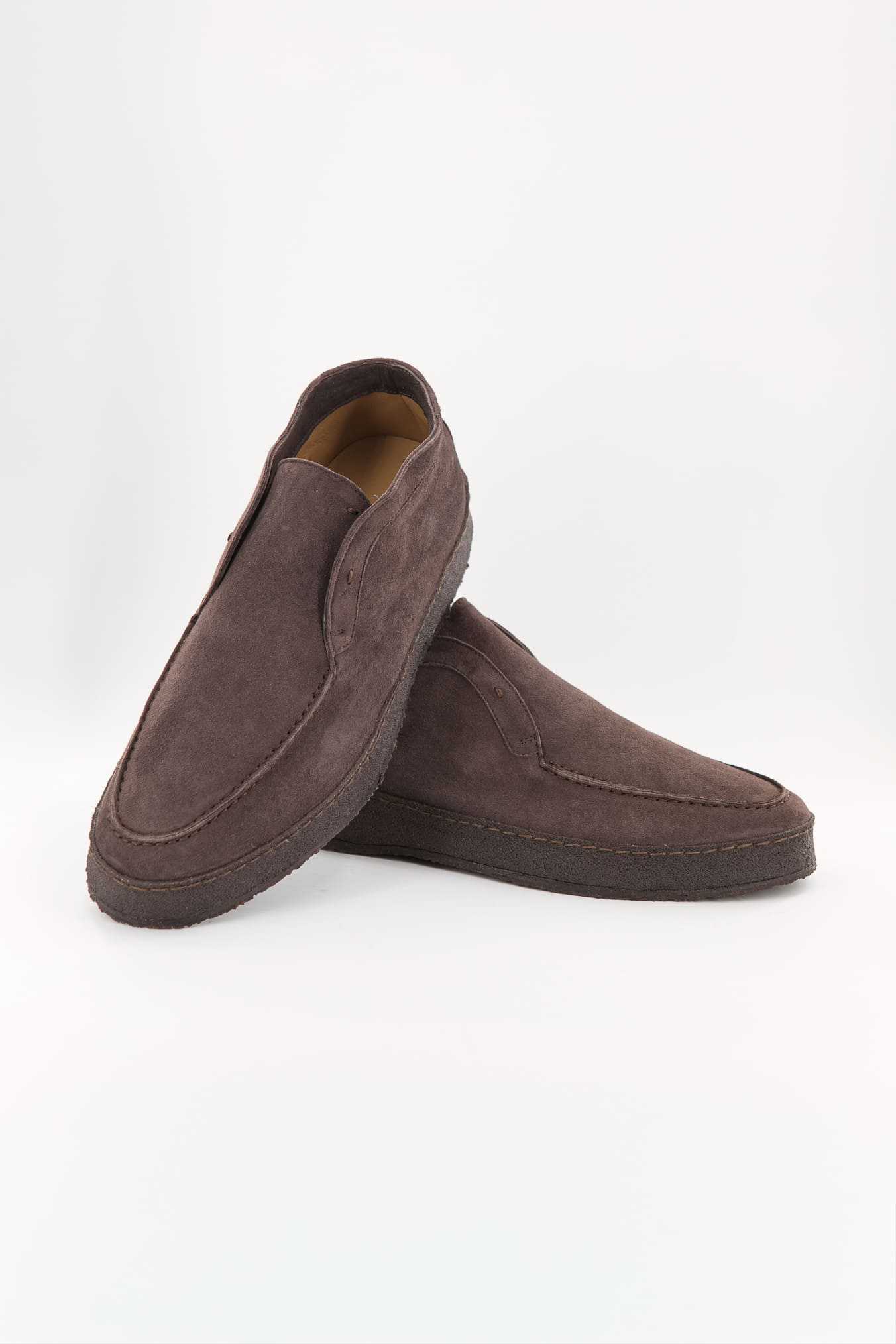 ANDREA VENTURA Polacchine "Psyche Nuvolari" Slip On Suede Marrone