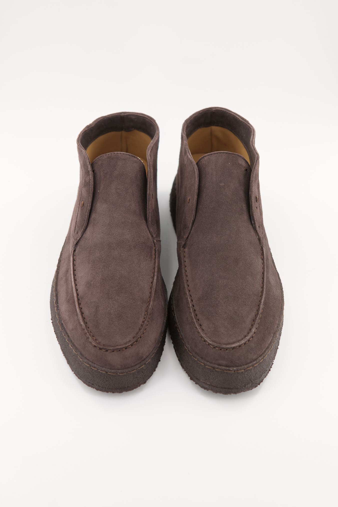 ANDREA VENTURA Polacchine "Psyche Nuvolari" Slip On Suede Marrone