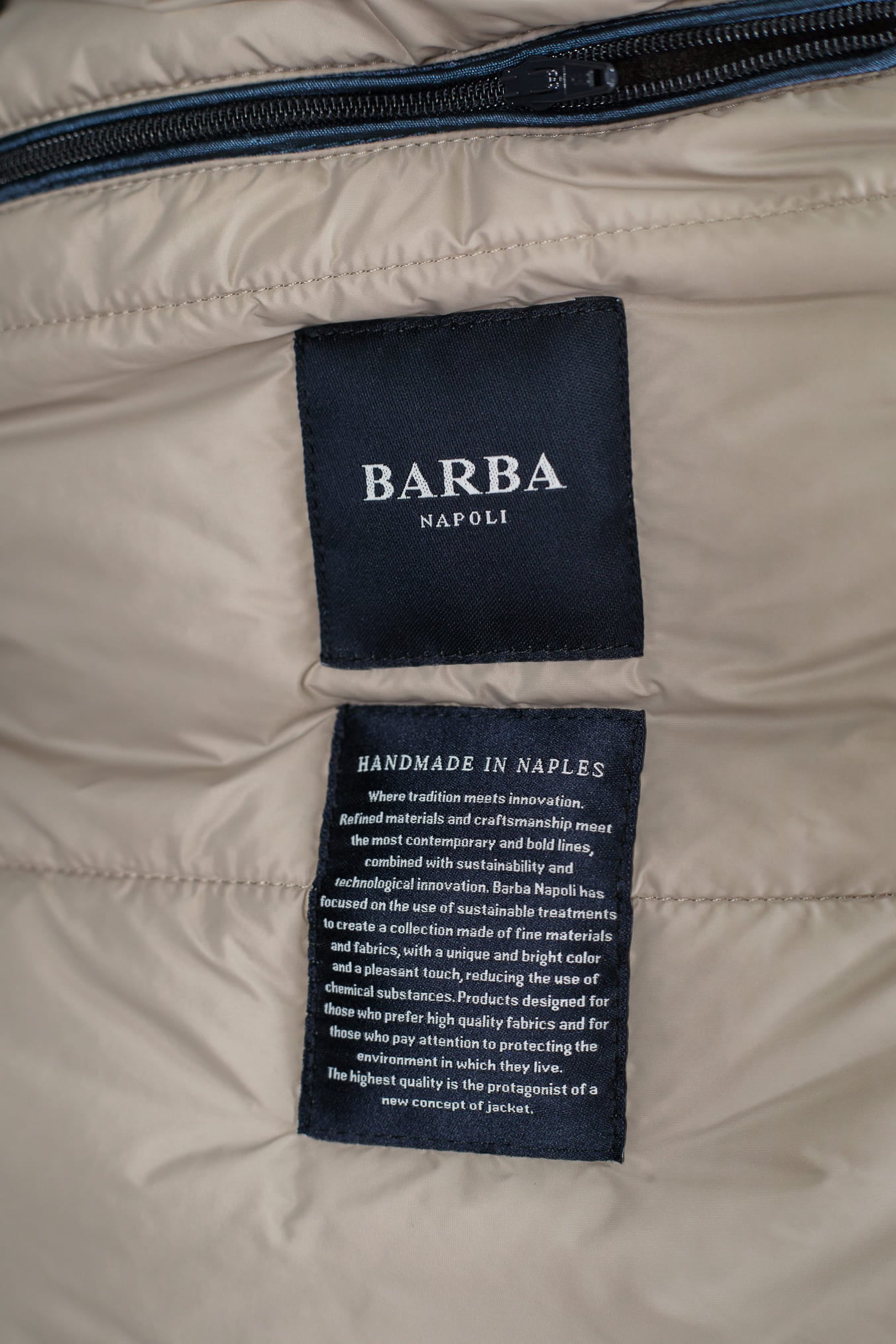 BARBA Giaccone Cashmere Cappuccio Testa Moro