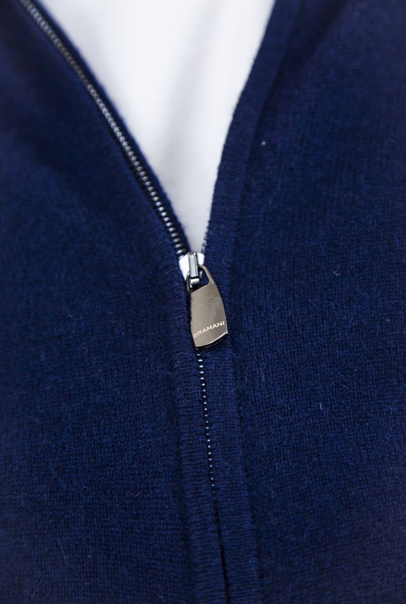 BRAMANI Felpa Cappuccio Cashmere Blu Navy