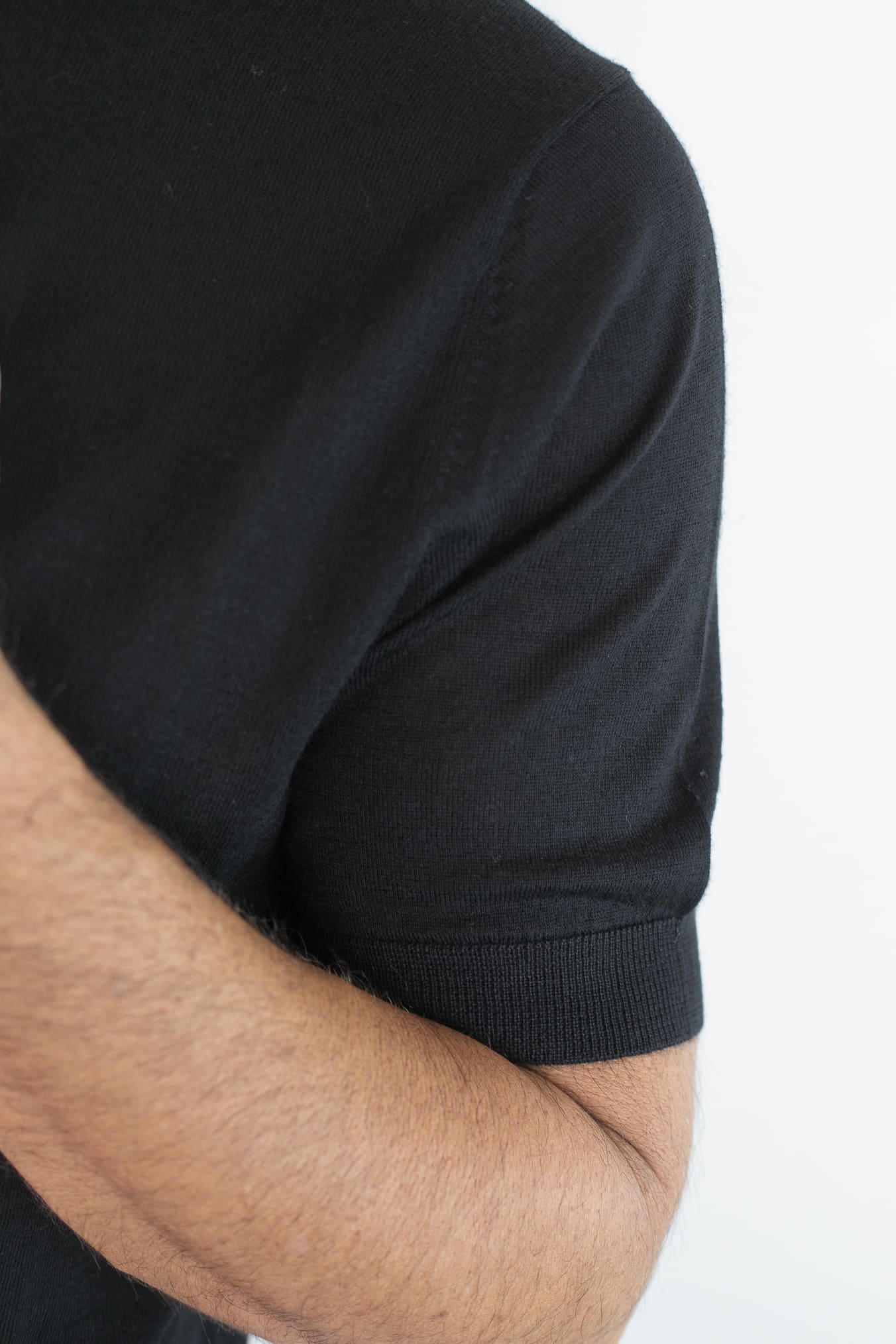 BRAMANI Girocollo Cashmere Seta Superlight Nero