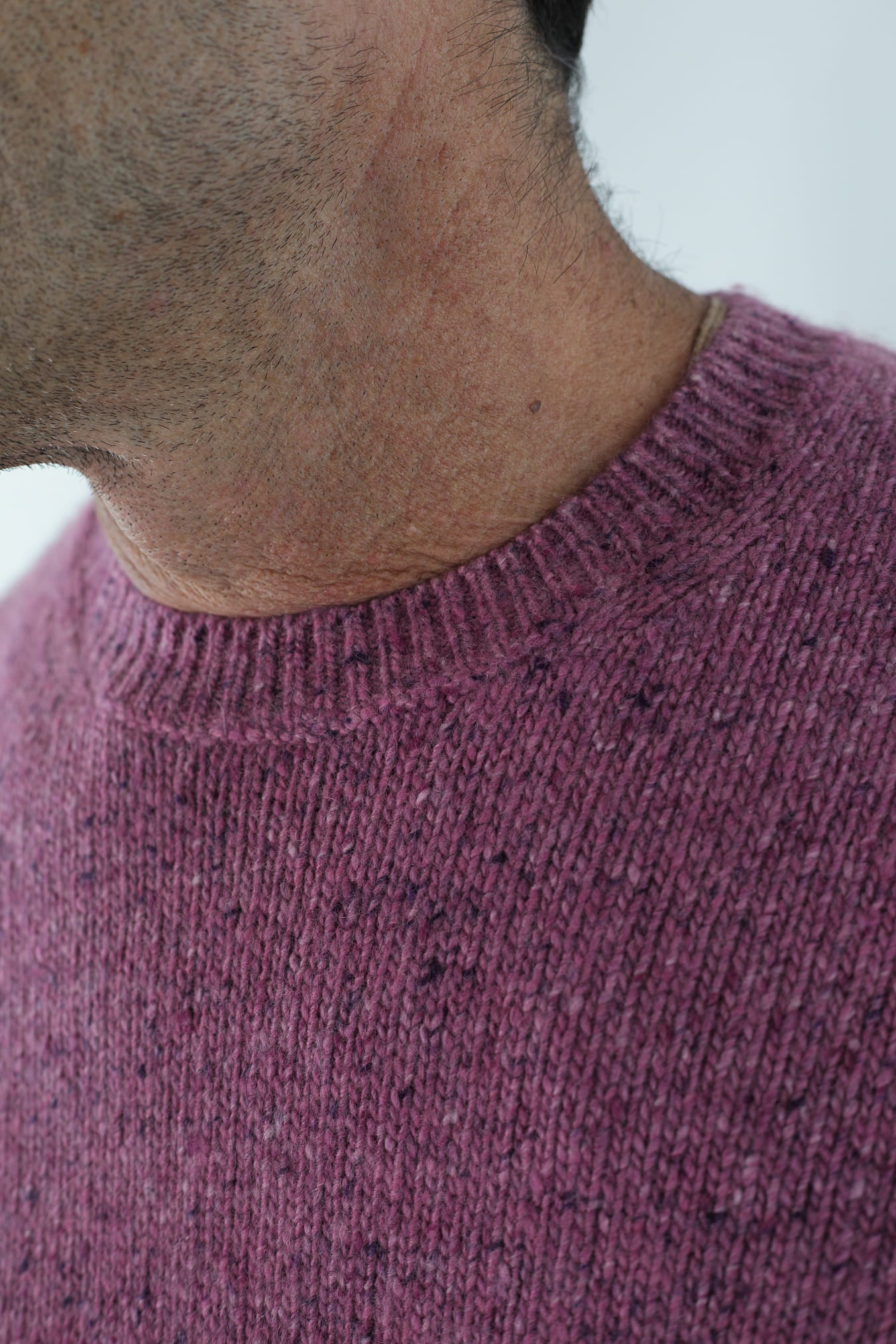 BRAMANI Maglia Girocollo Cashmere Mélange Malva