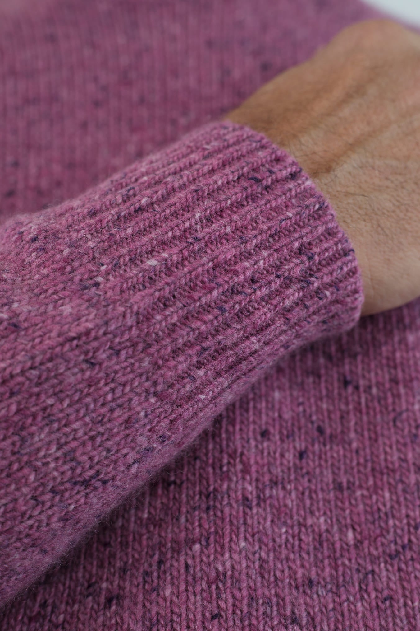 BRAMANI Maglia Girocollo Cashmere Mélange Malva