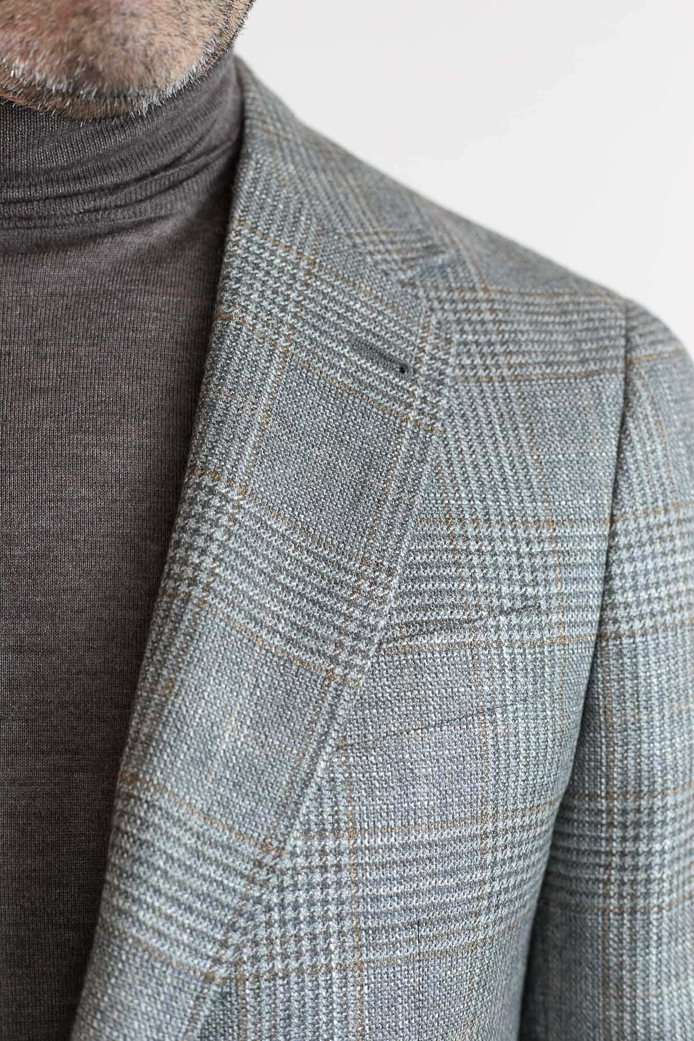 CANALI Giacca Kei Galles Lana Seta Cashmere