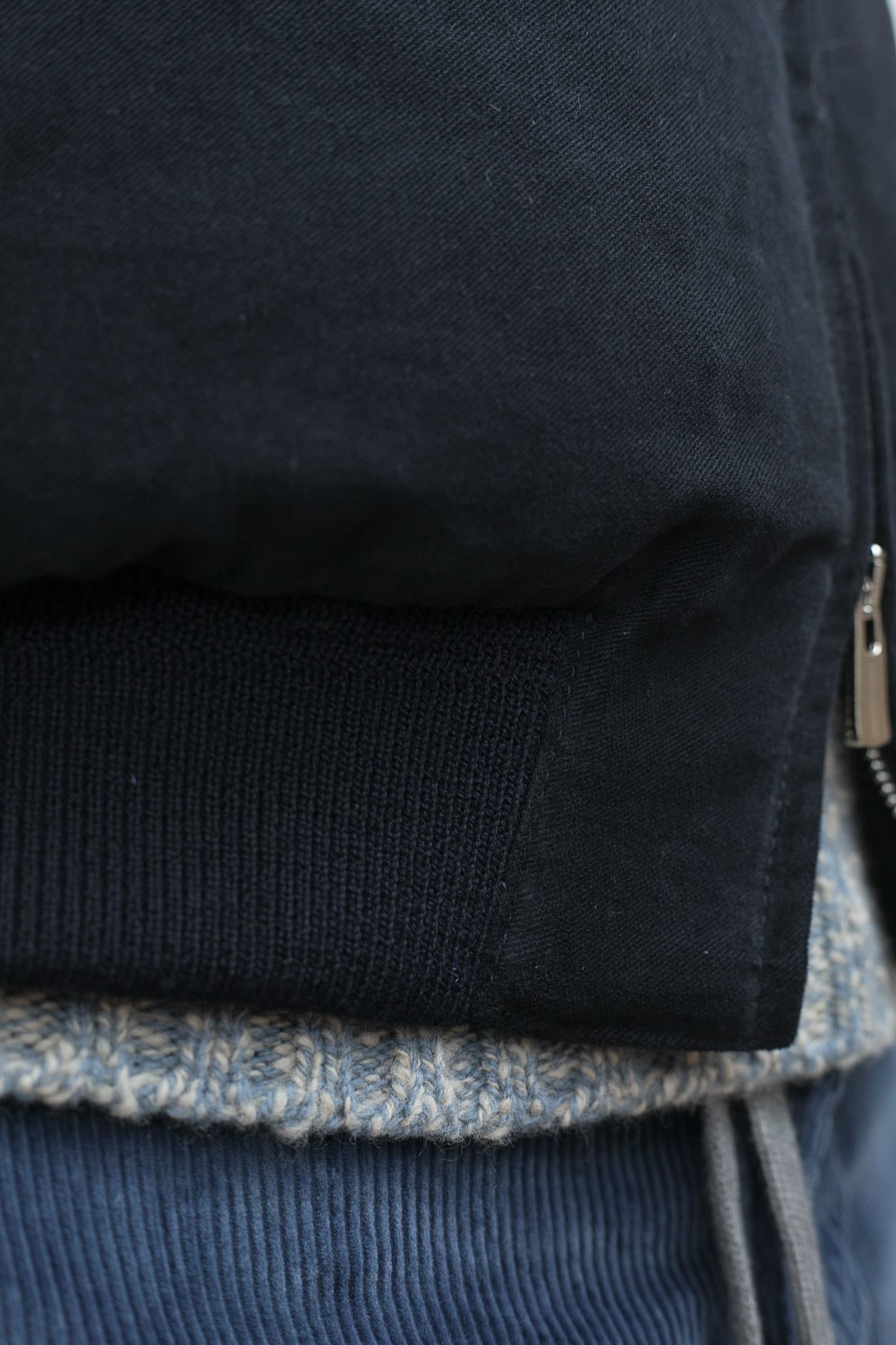 CONTRASTWAY Bomber Fustagno Piumino D'Oca Blu