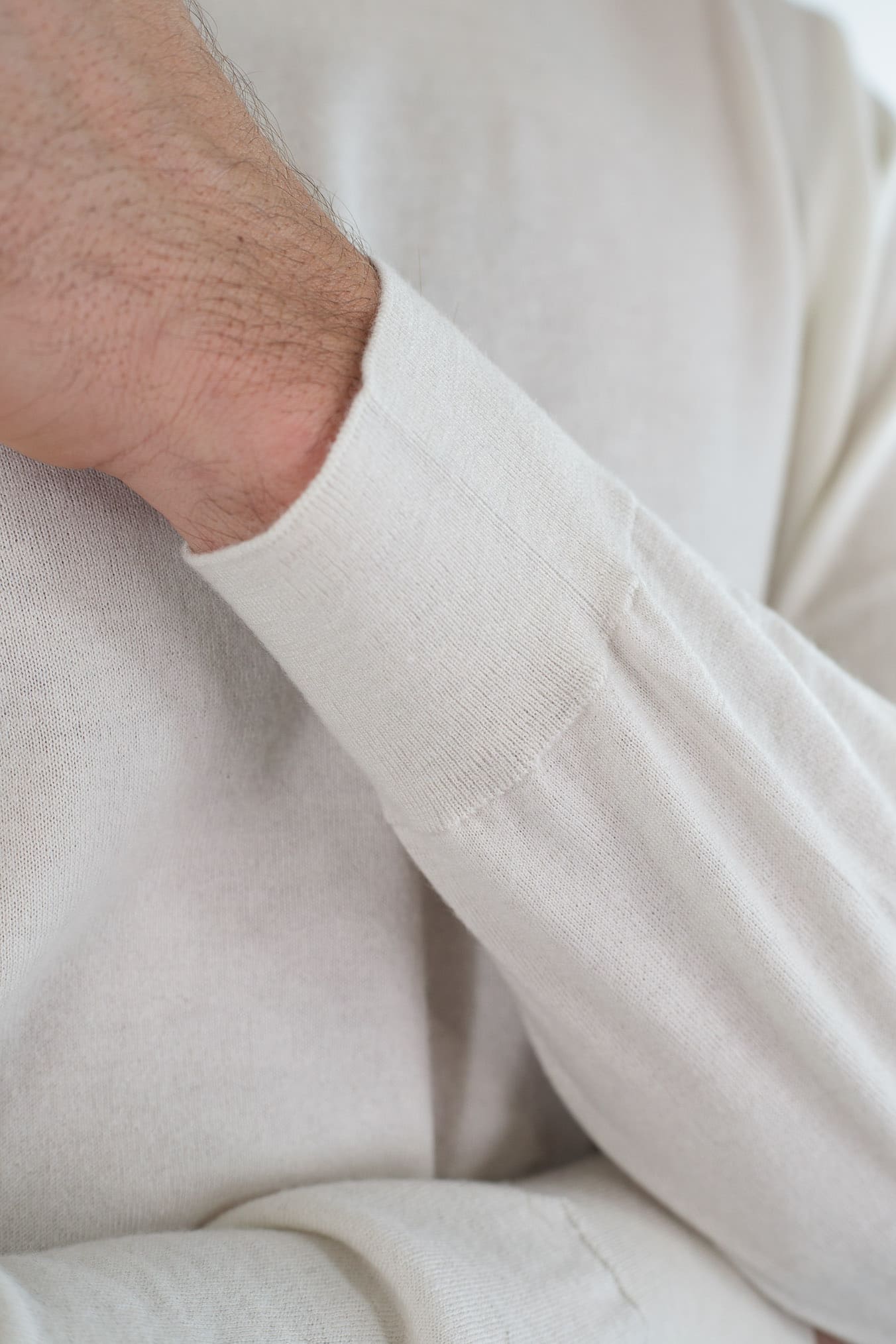 DRUMOHR Girocollo Cashmere Superlight Bianco