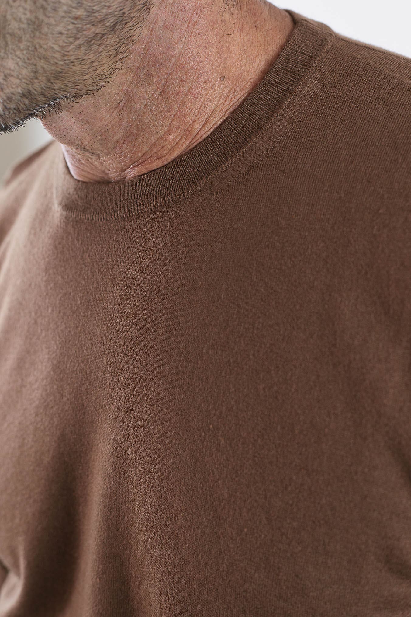 DRUMOHR Girocollo Cashmere Superlight Marrone